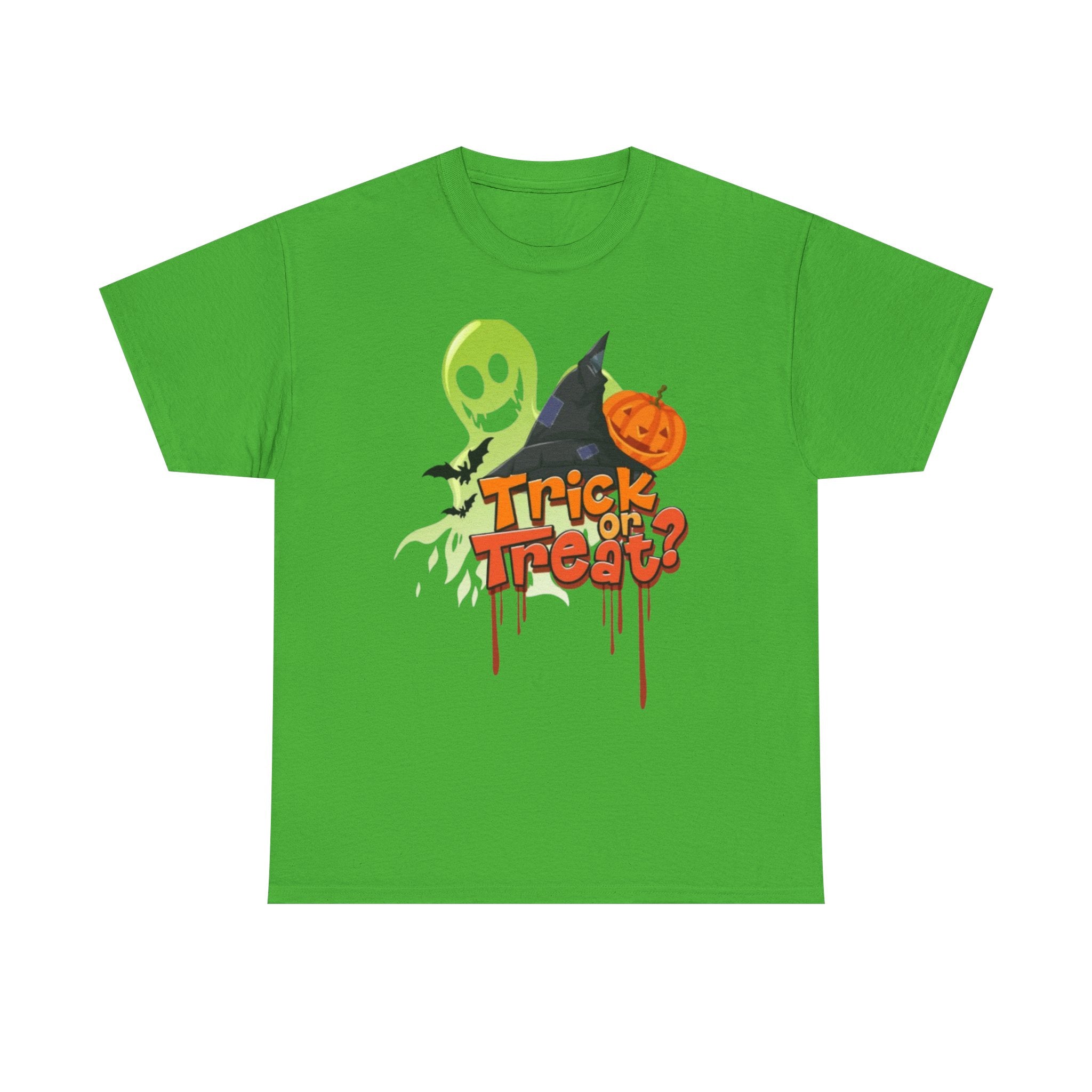 Halloween Trick or Treat Unisex Heavy Cotton Short Sleeve T-Shirt