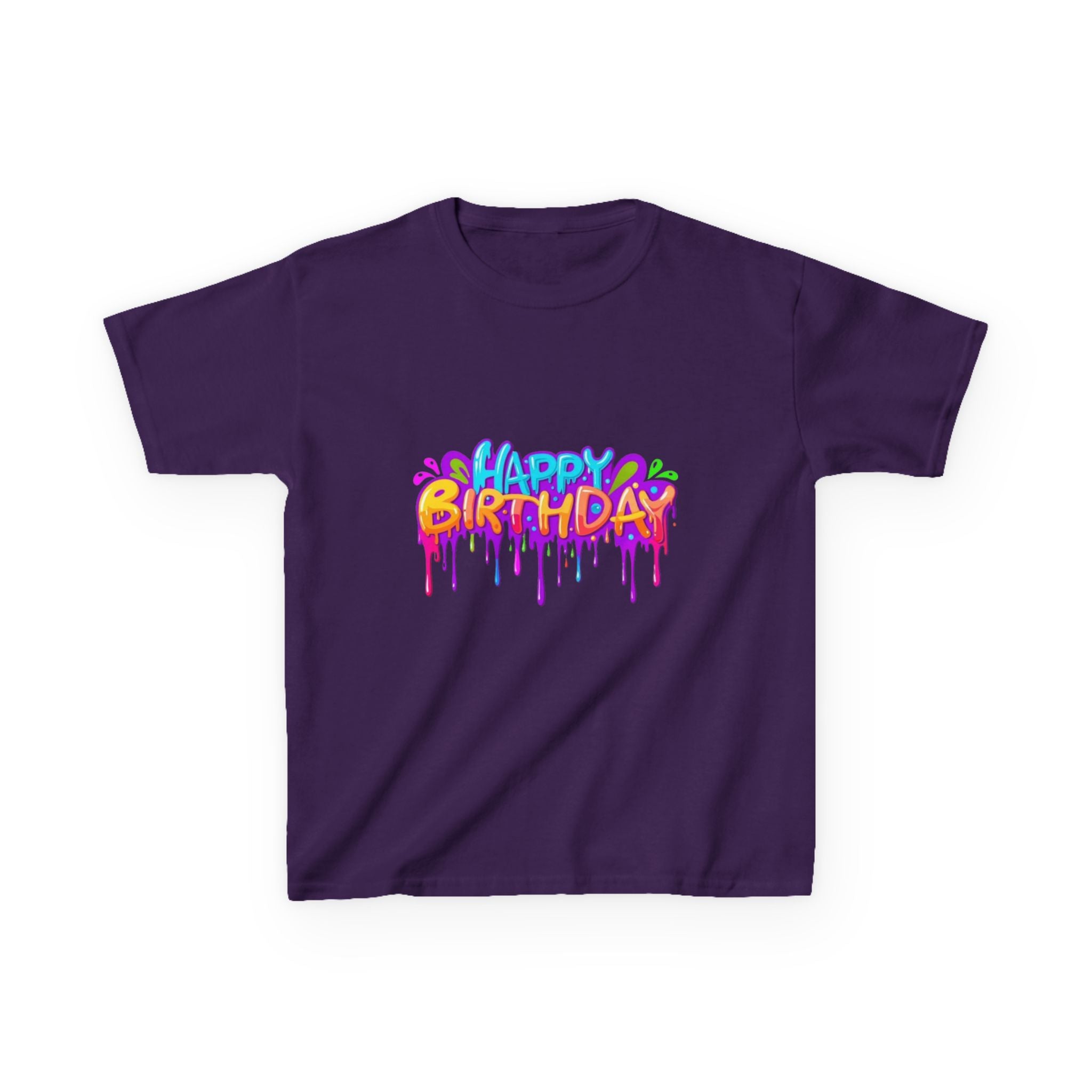 Happy Birthday Kids Heavy Cotton™ Short Sleeve T-Shirt Personalize It!
