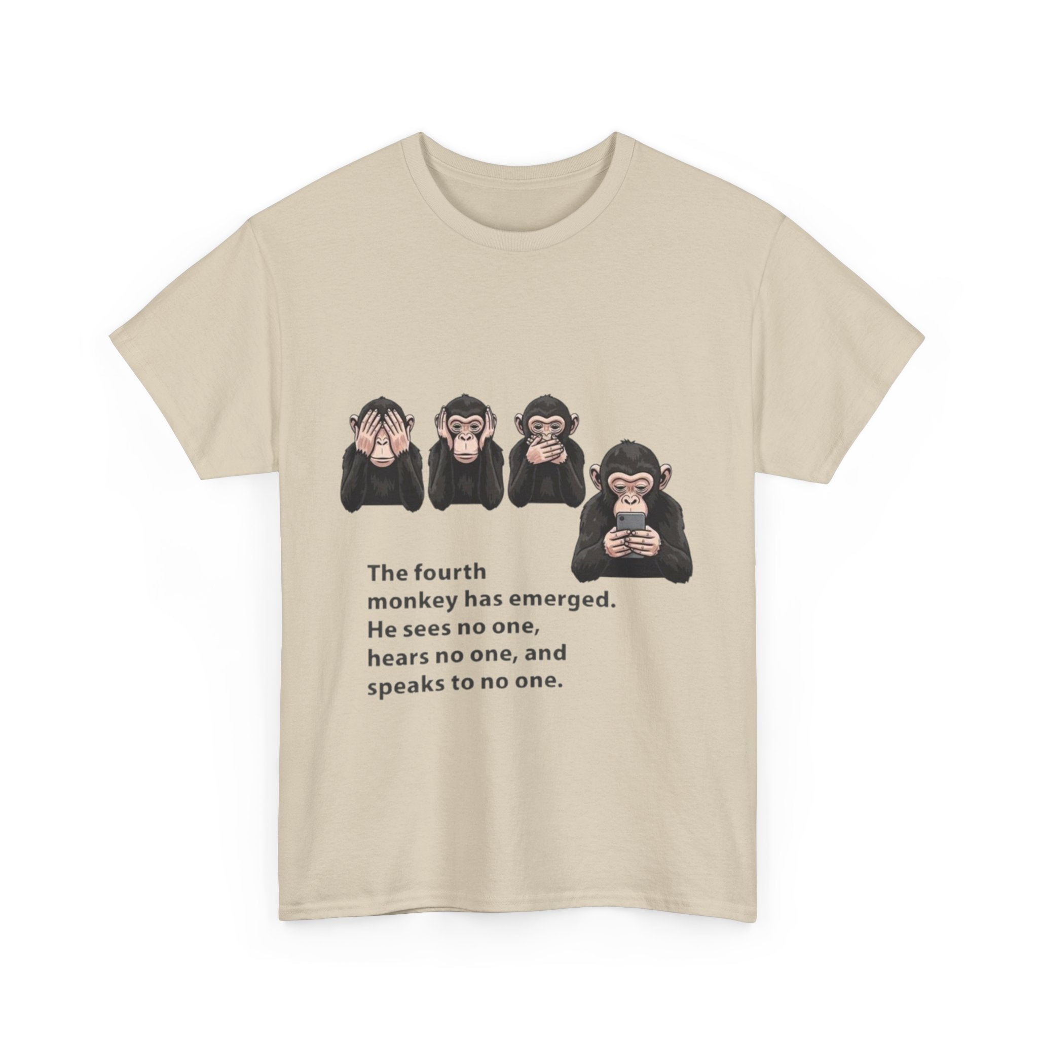 Four Monkeys Unisex Heavy Cotton T-Shirt