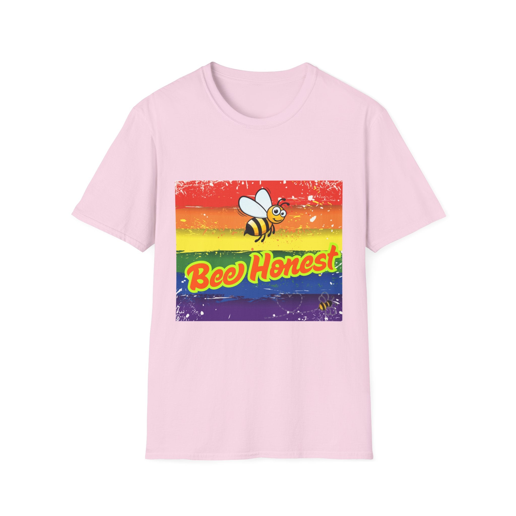 Bee Honest Rainbow Unisex Softstyle T-Shirt