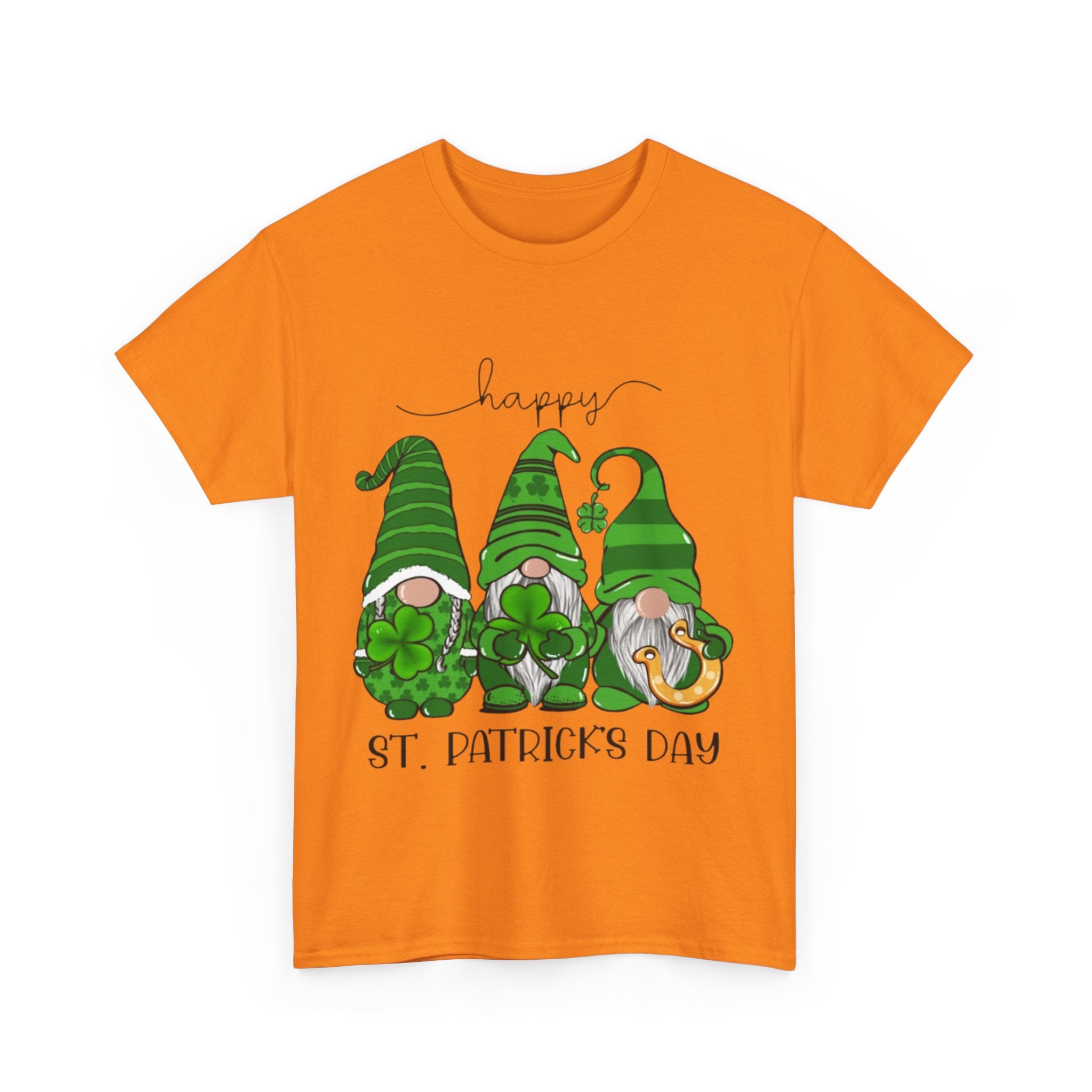 Happy St. Patrick’s Day Gnome Unisex Heavy Cotton T-Shirt