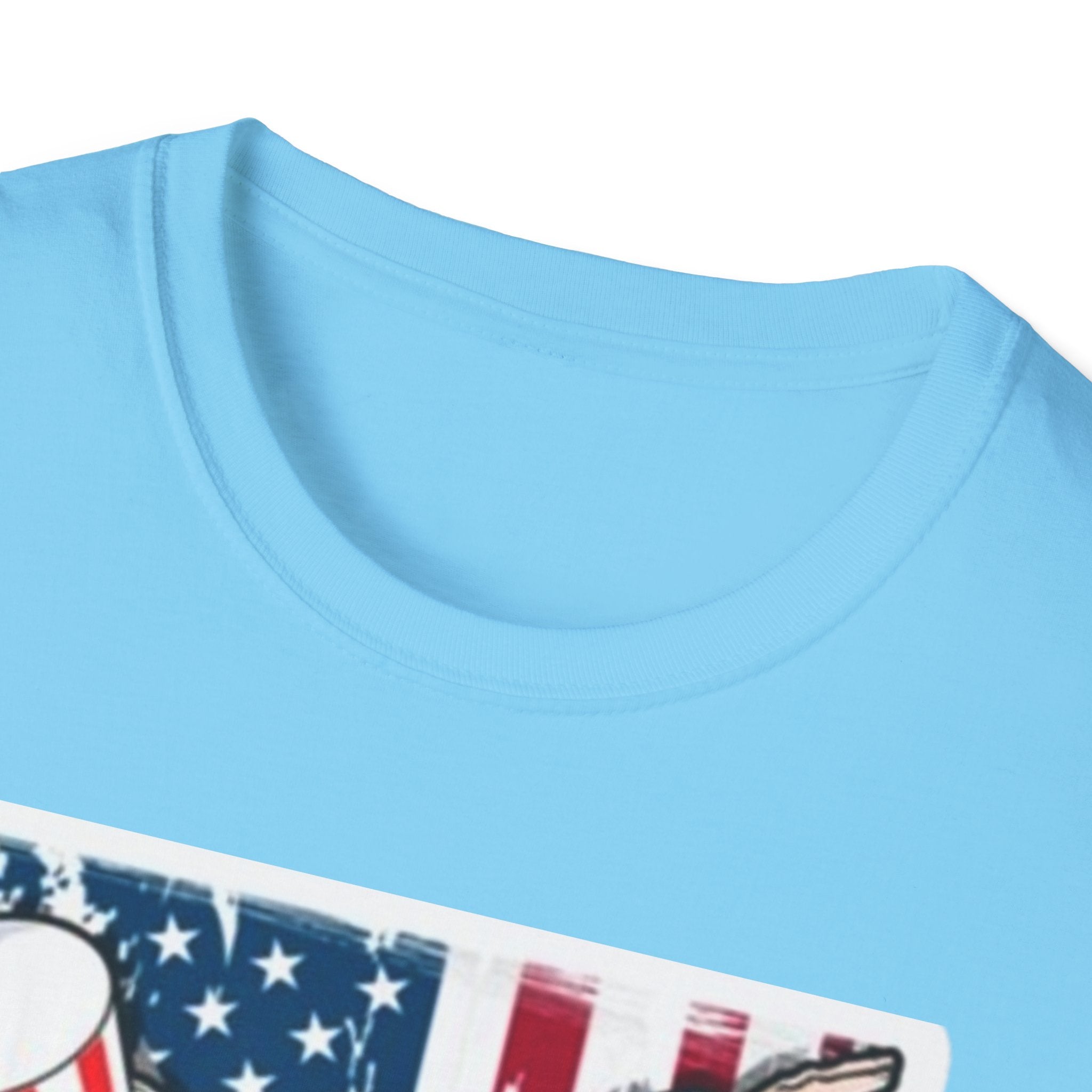 Patriotic Uncle Sam Dabbing Unisex Softstyle T-Shirt