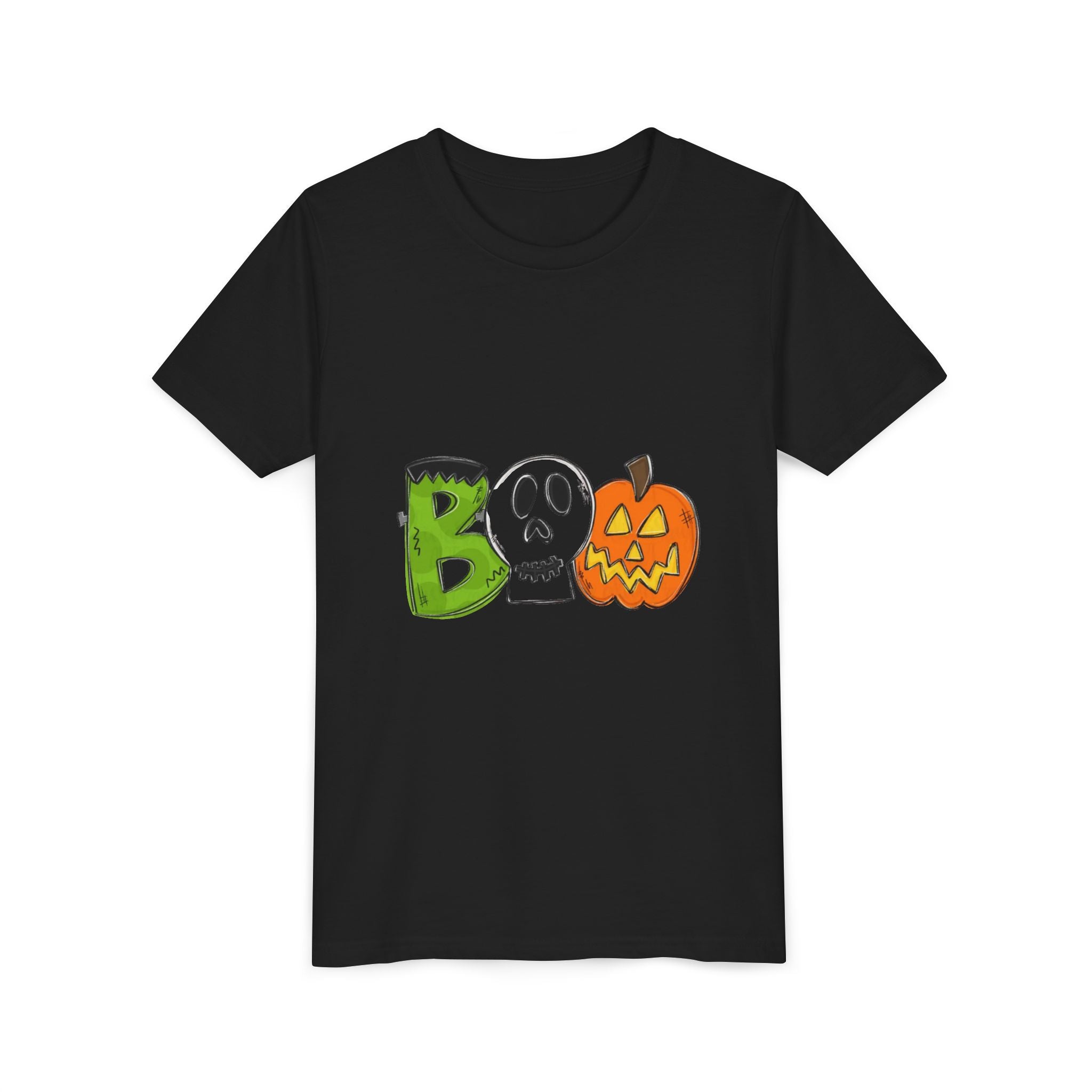 Halloween Boo Youth Short Sleeve T-Shirt