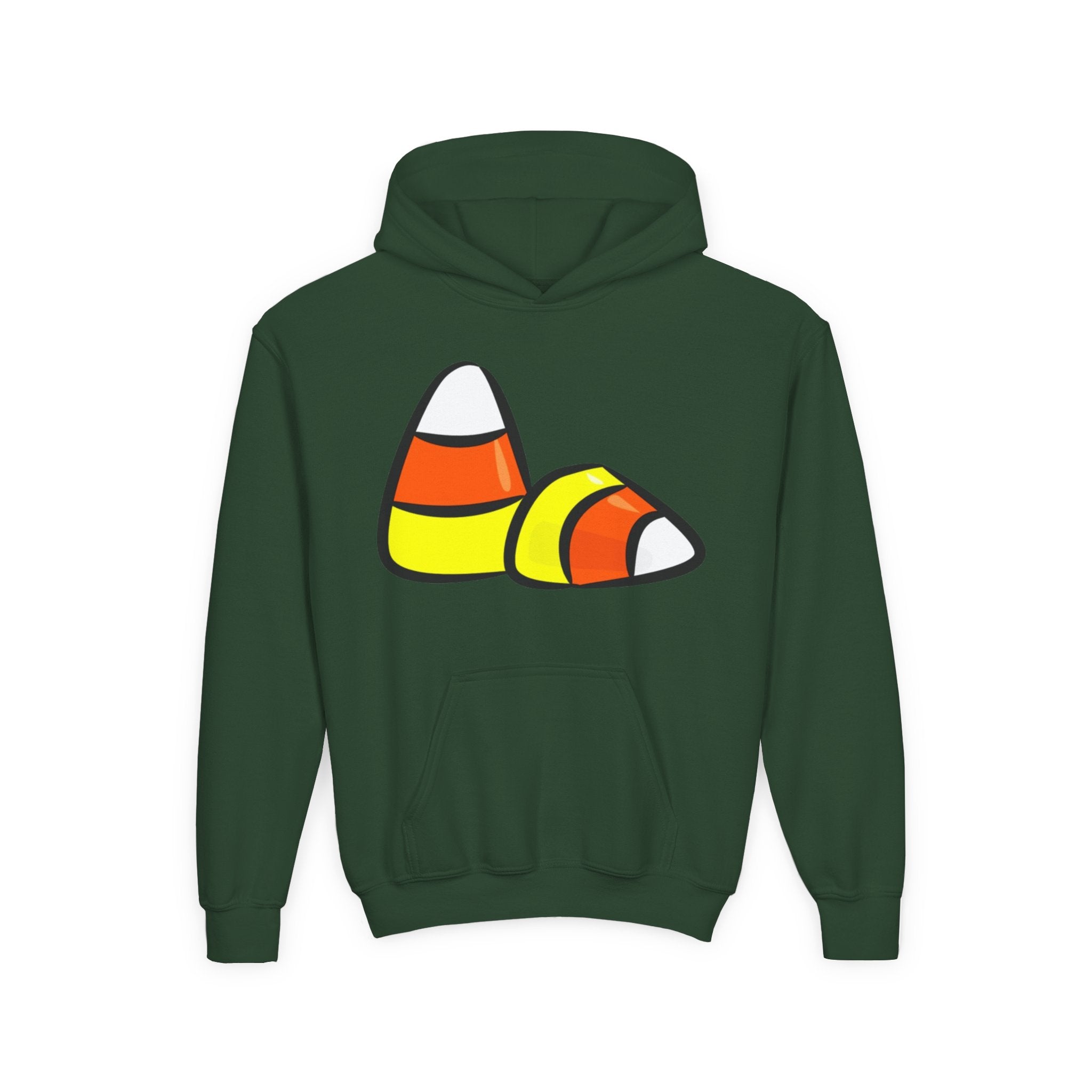 Halloween Candy Corn Youth Heavy Blend Hooded Sweatshirt