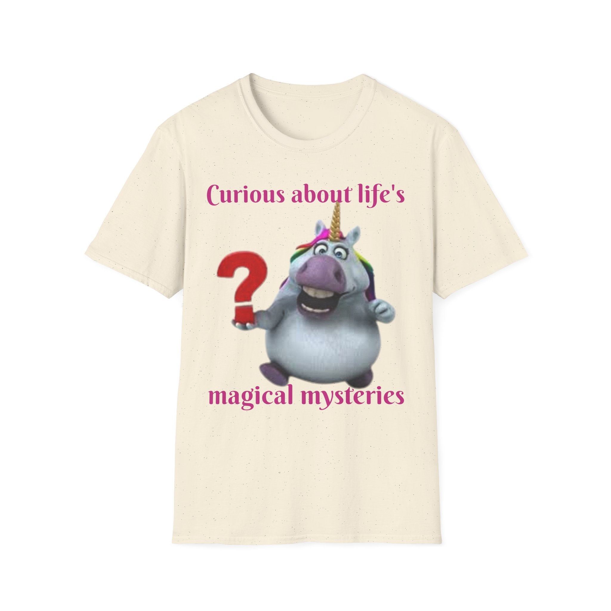 Curious About Life's Magical Mysteries Unicorn Unisex Softstyle T-Shirt