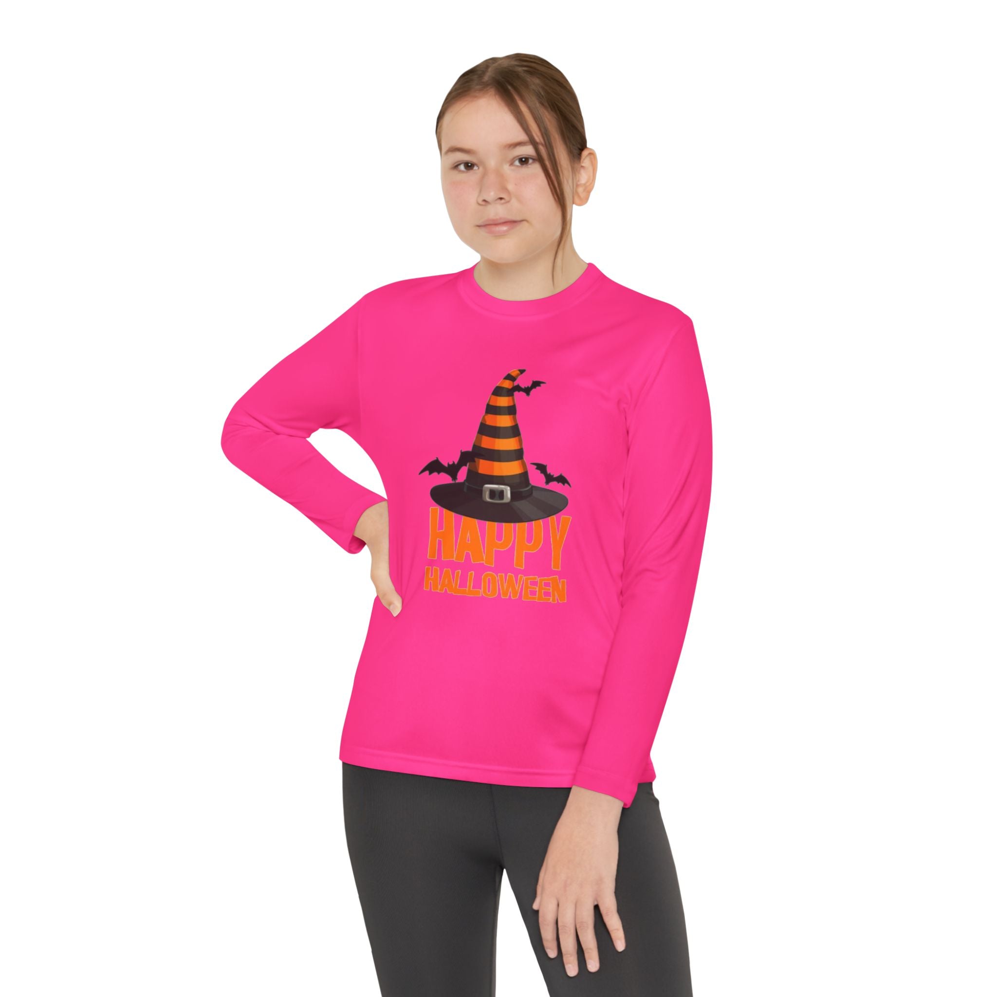 Happy Halloween Youth Long Sleeve Competitor T-Shirt