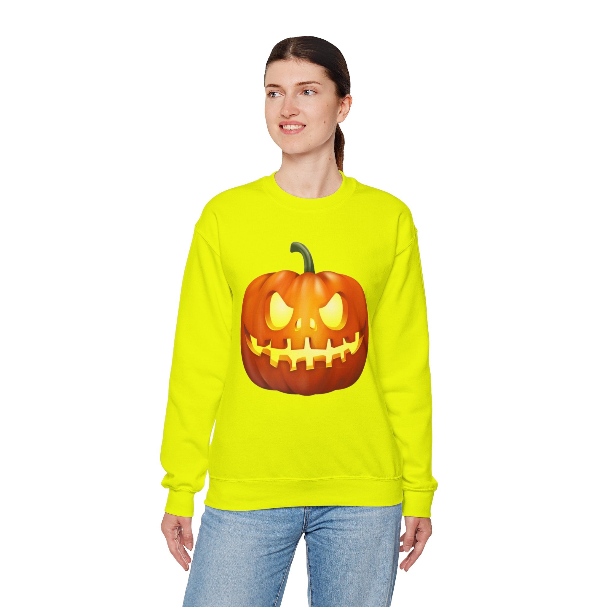 Halloween Pumpkin Unisex Heavy Blend™ Crewneck Sweatshirt