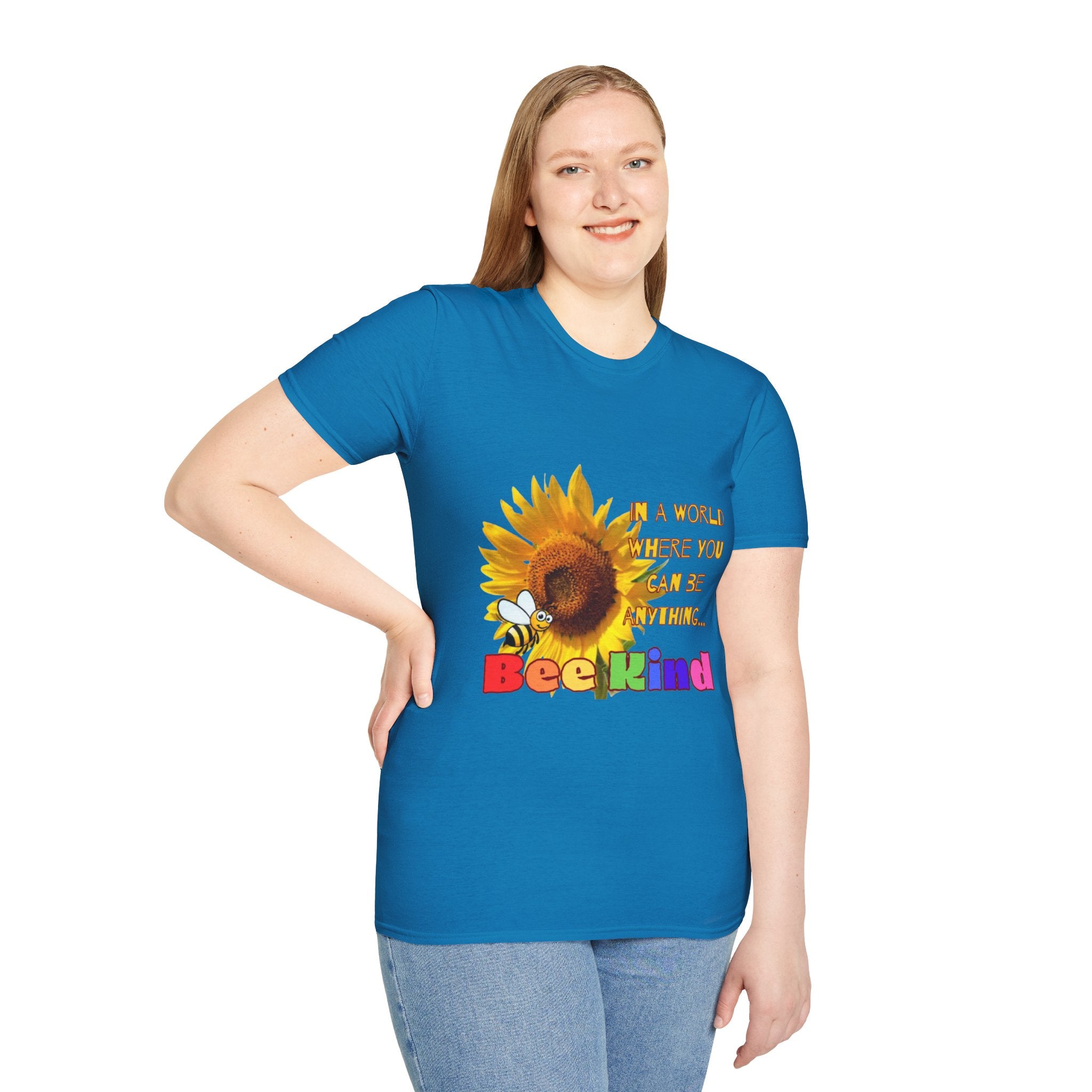 Bee Kind Sunflower Unisex Softstyle T-Shirt