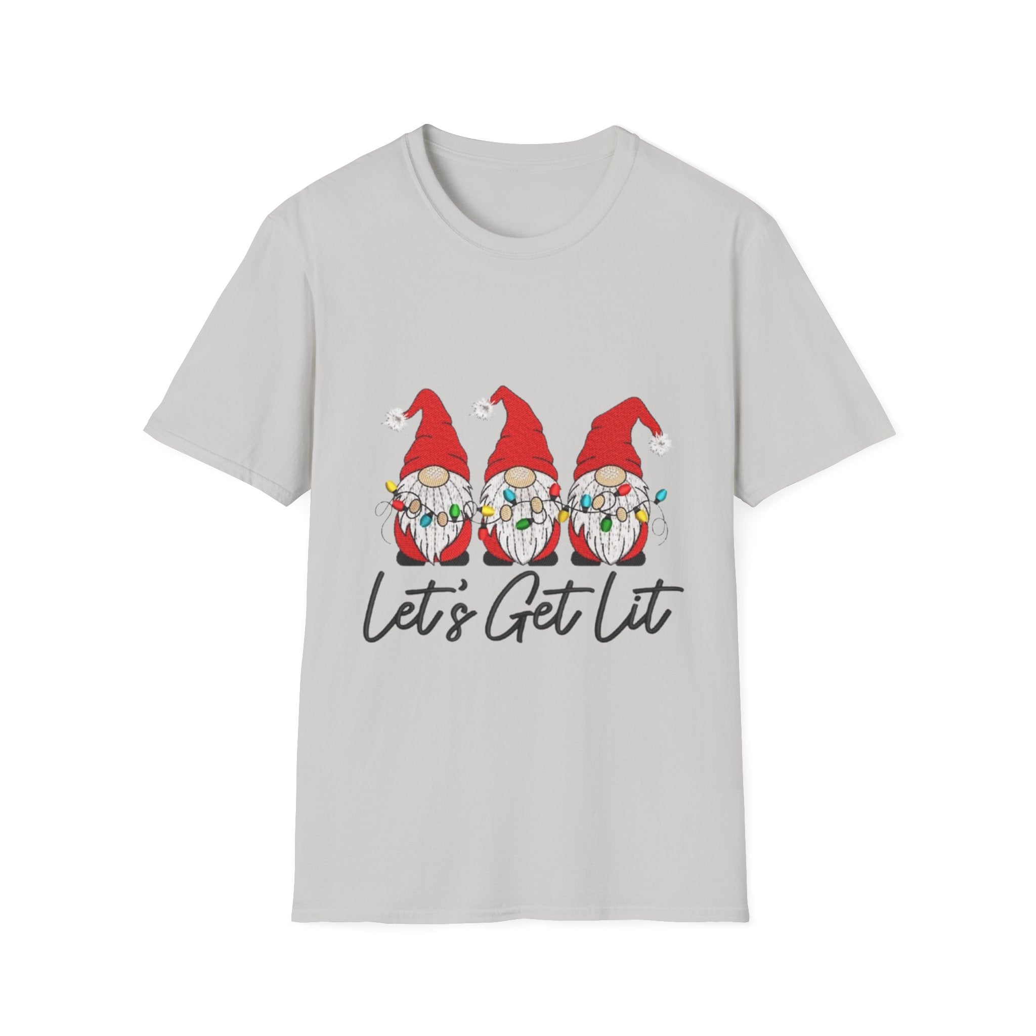 Let's Get Lit Gnome Unisex Softstyle T-Shirt