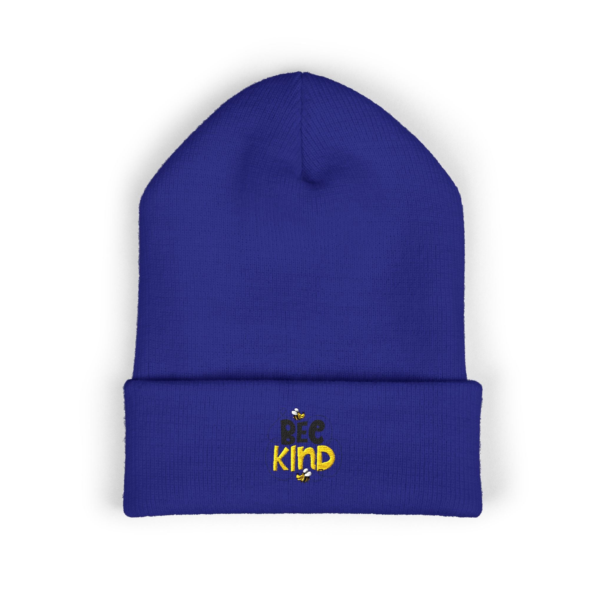 Bee Kind Embroidered Cuffed Beanie