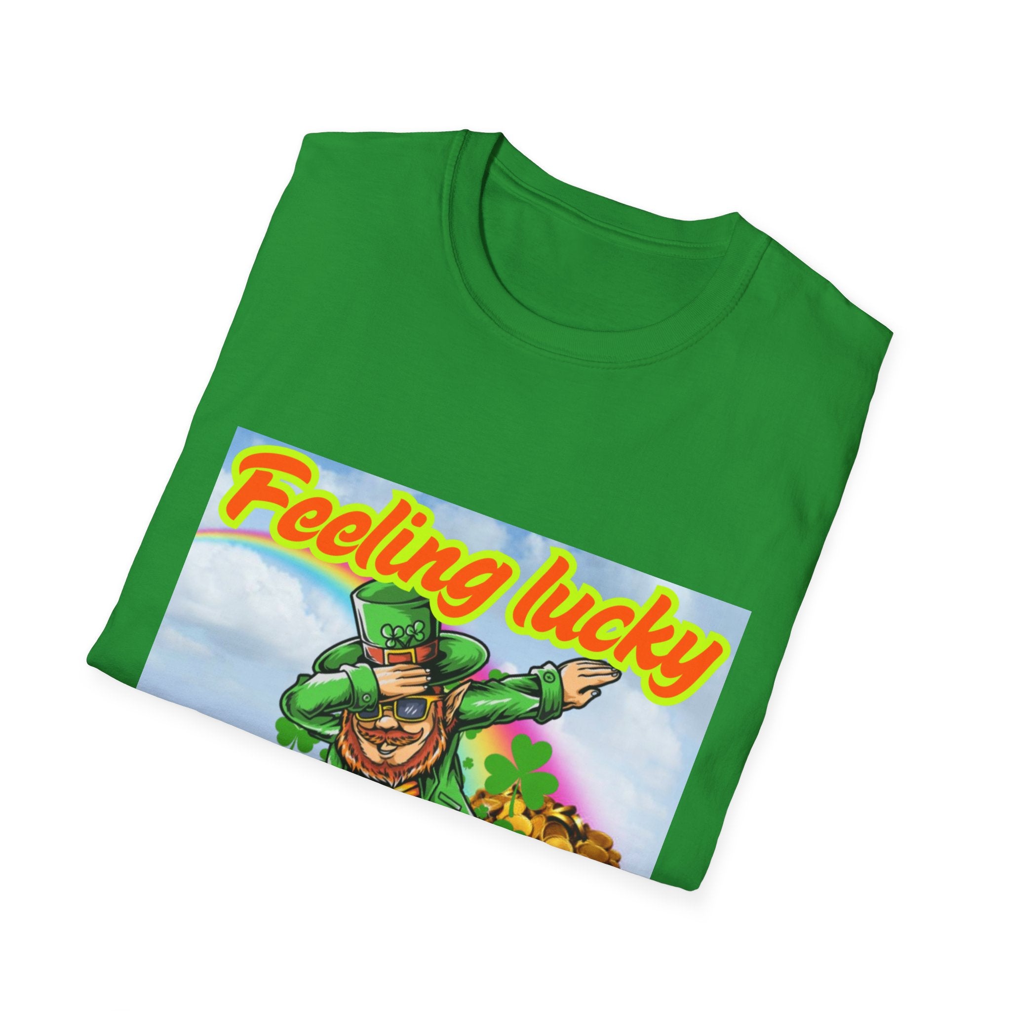 Feeling Lucky And Ready To Groove! Unisex Softstyle T-Shirt