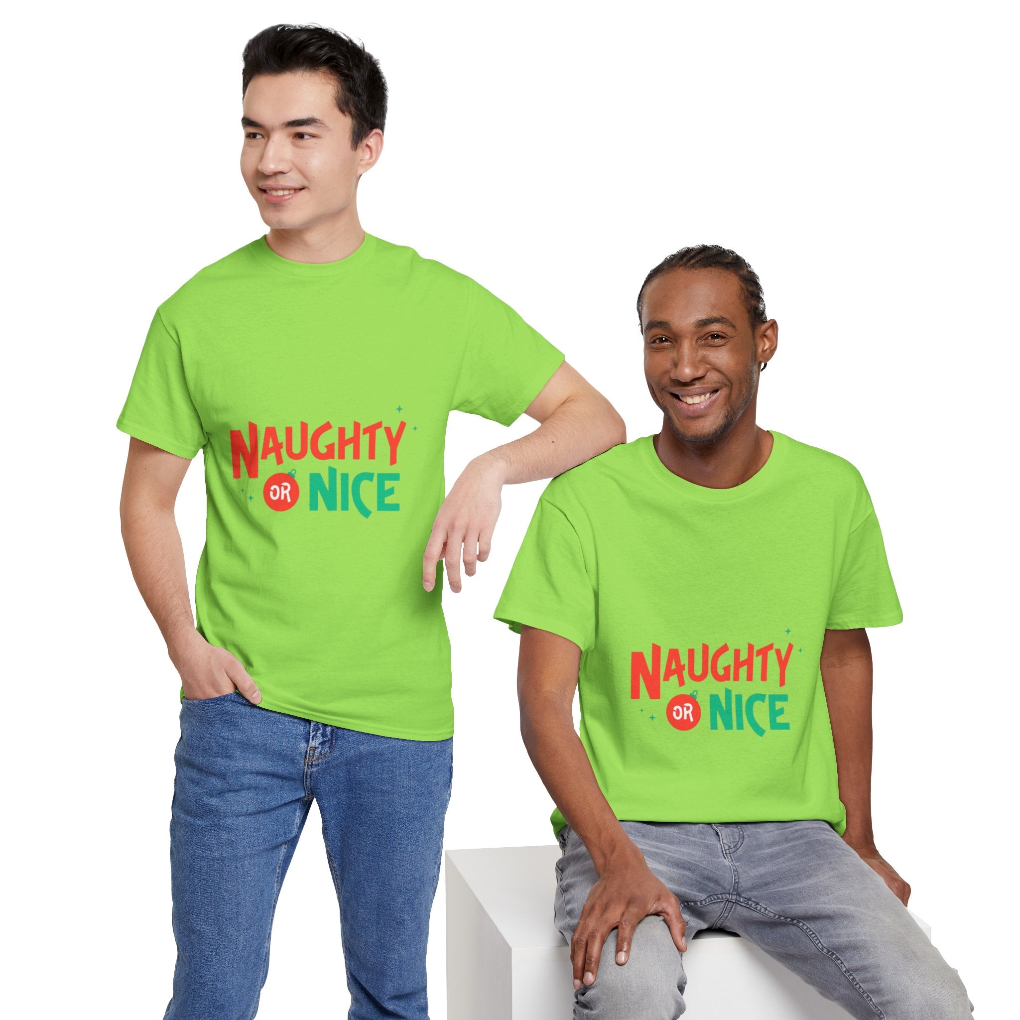 Naughty Or Nice Unisex Heavy Cotton T-Shirt