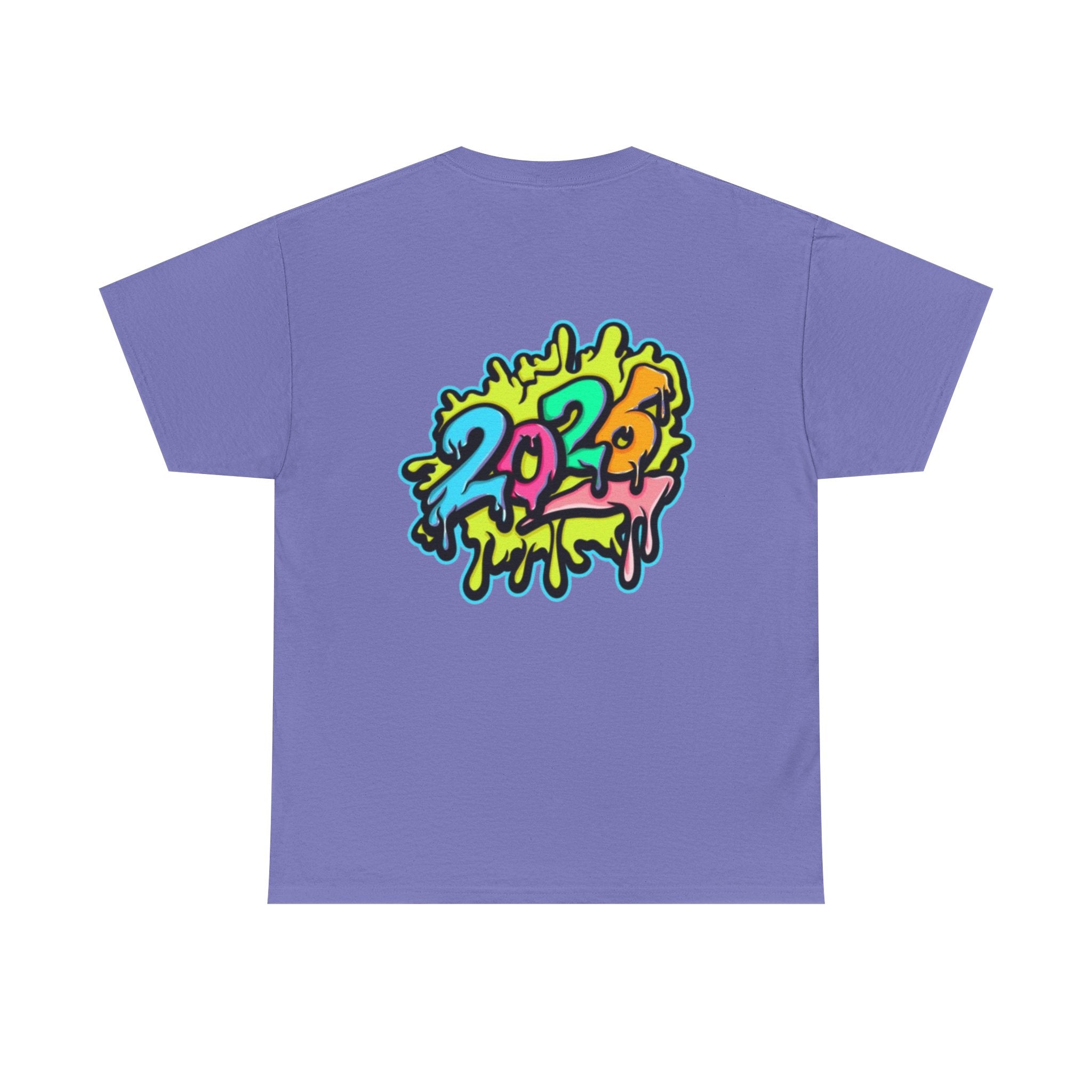 2026 Happy New Year DOUBLE SIDED Unisex Heavy Cotton T-Shirt