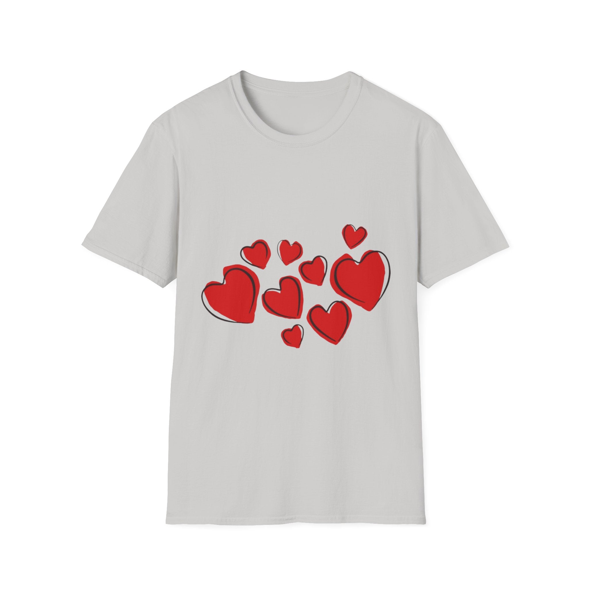 Valentine's Day Hearts Unisex Softstyle T-Shirt