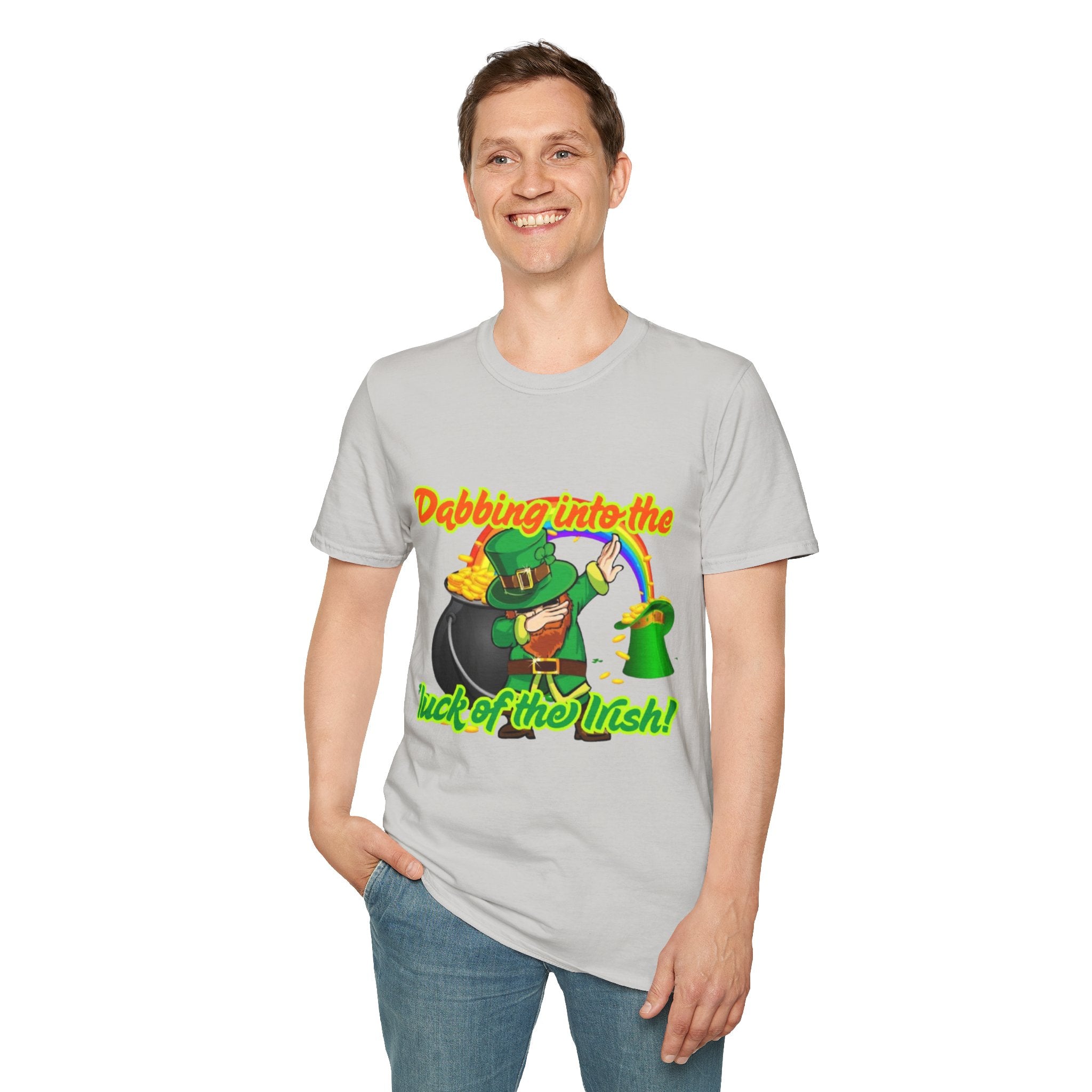 Dabbing Into The Luck Of The Irish! Unisex Unisex T-Shirt