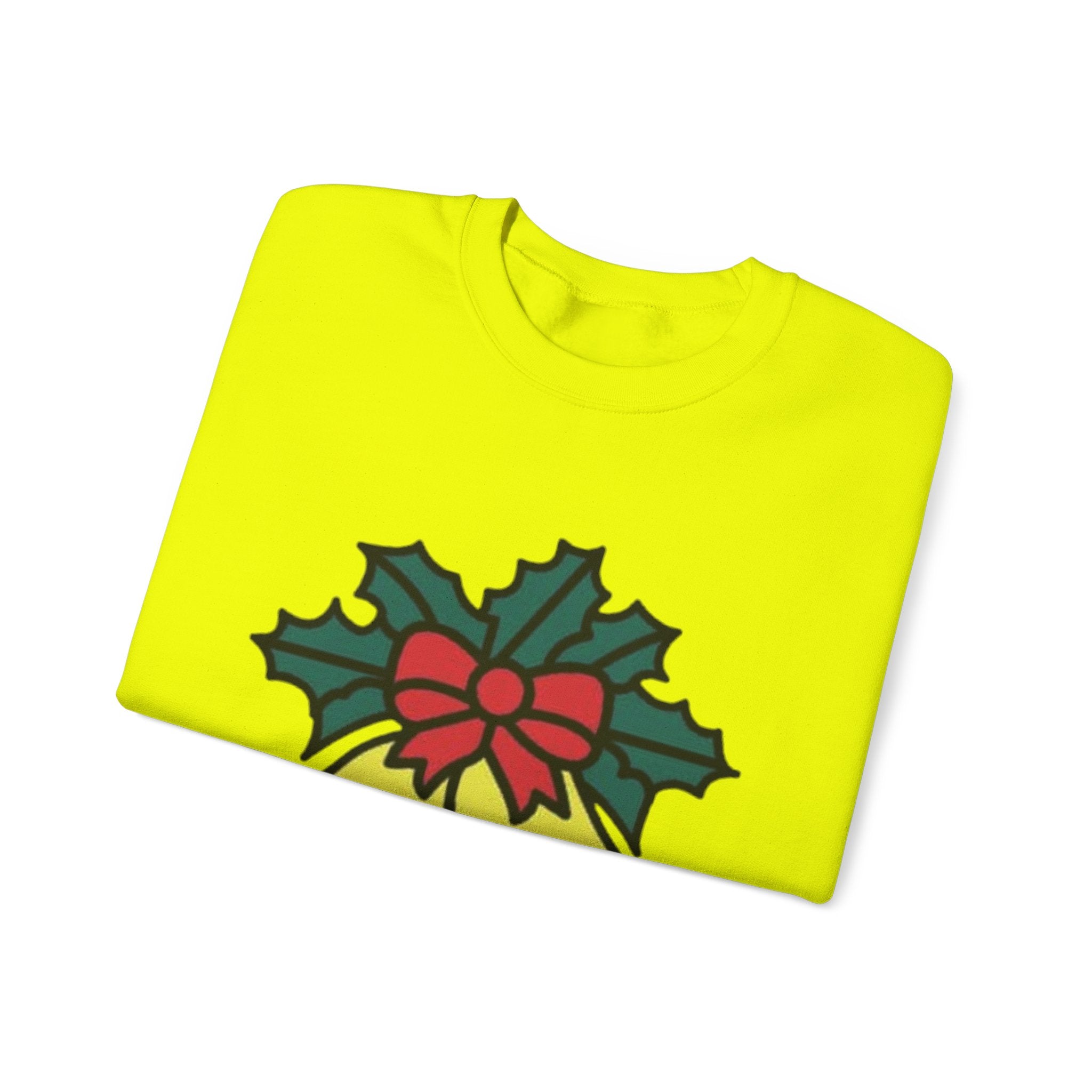 Festive Holiday Bells & Holly Unisex Heavy Blend™ Crewneck Sweatshirt