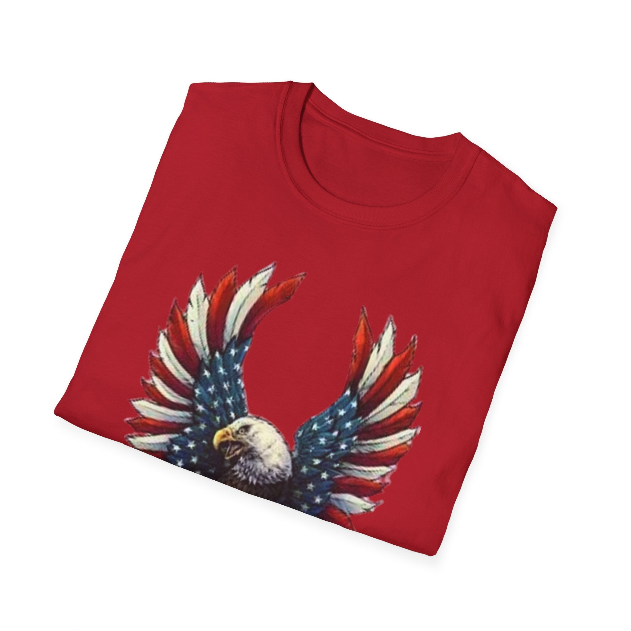 Patriotic Eagle Unisex Softstyle T-Shirt
