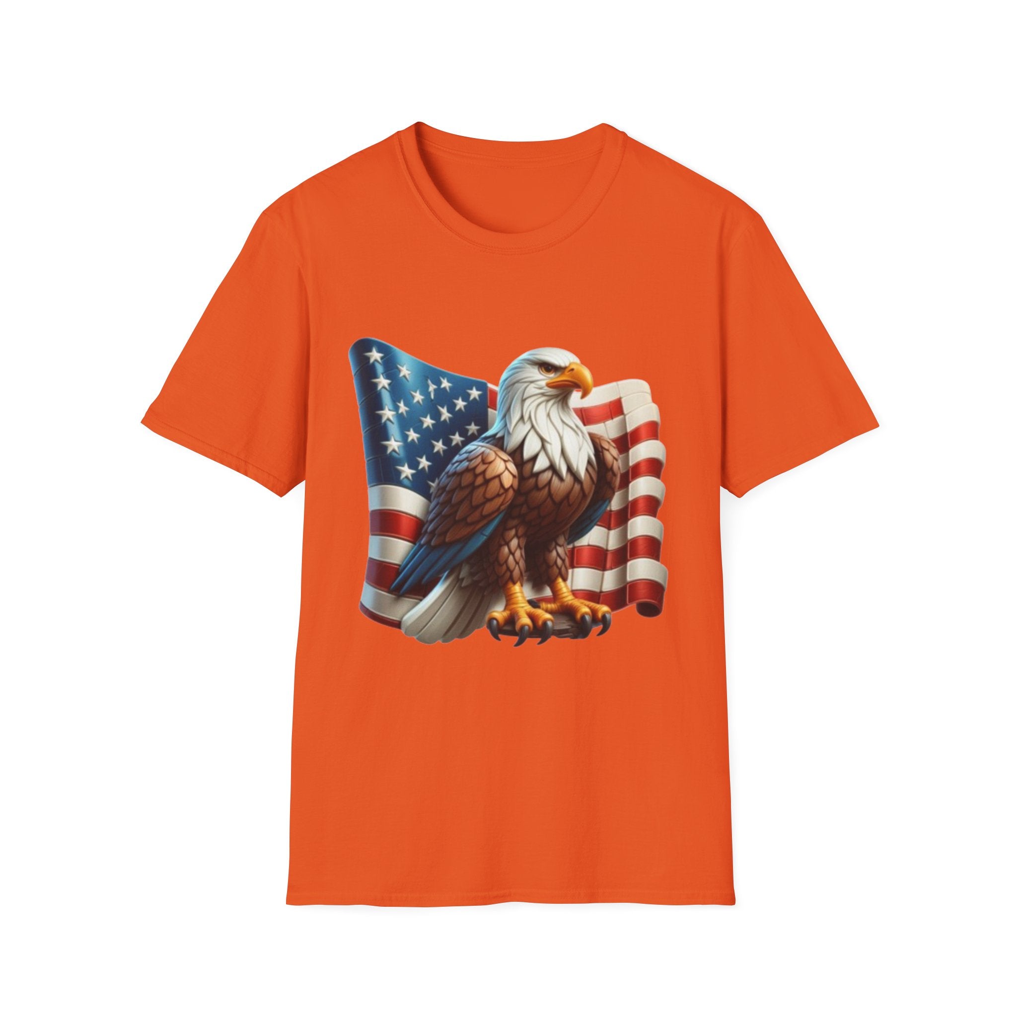 Patriotic Eagle Unisex Softstyle T-Shirt