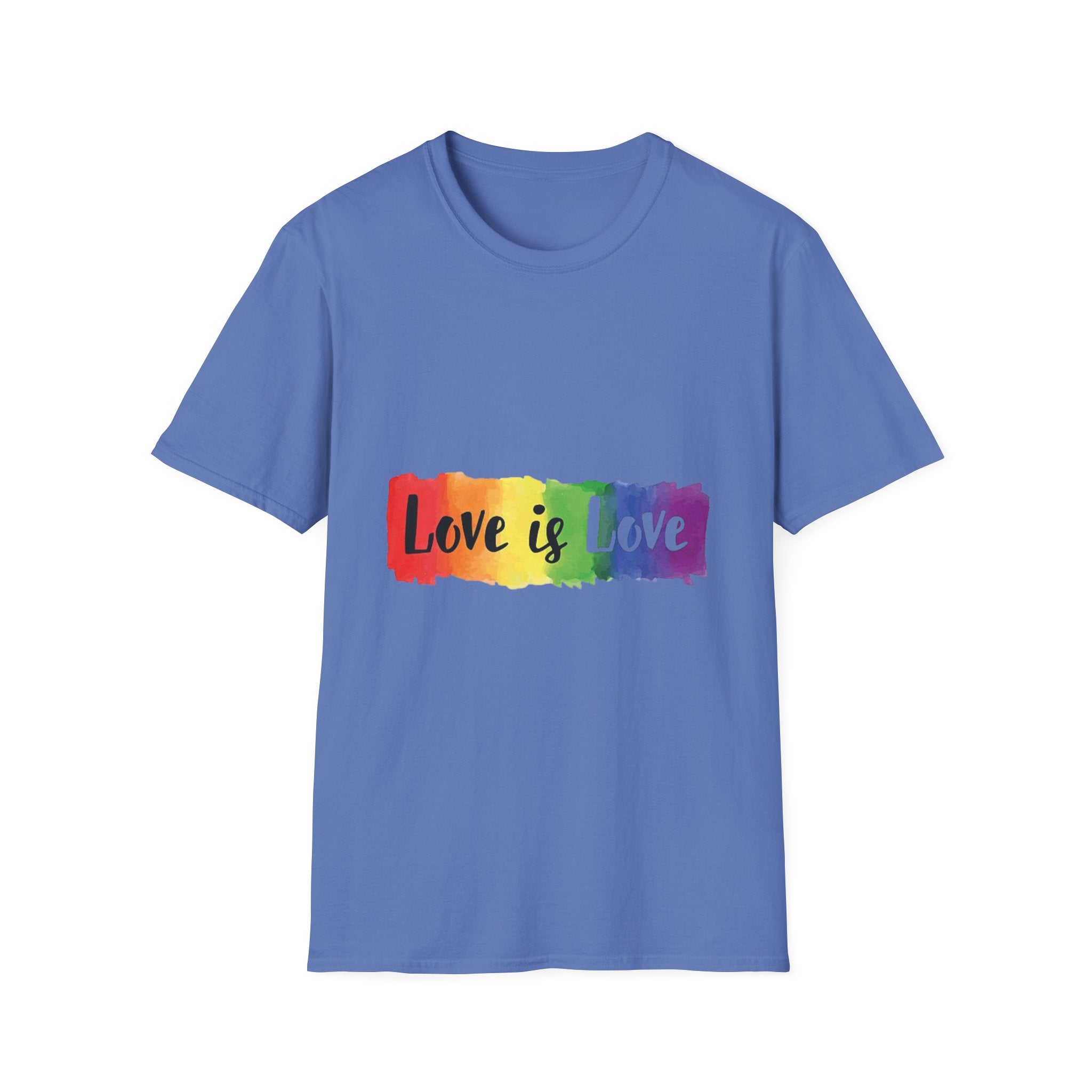 Rainbow Love is Love Unisex Softstyle T-Shirt
