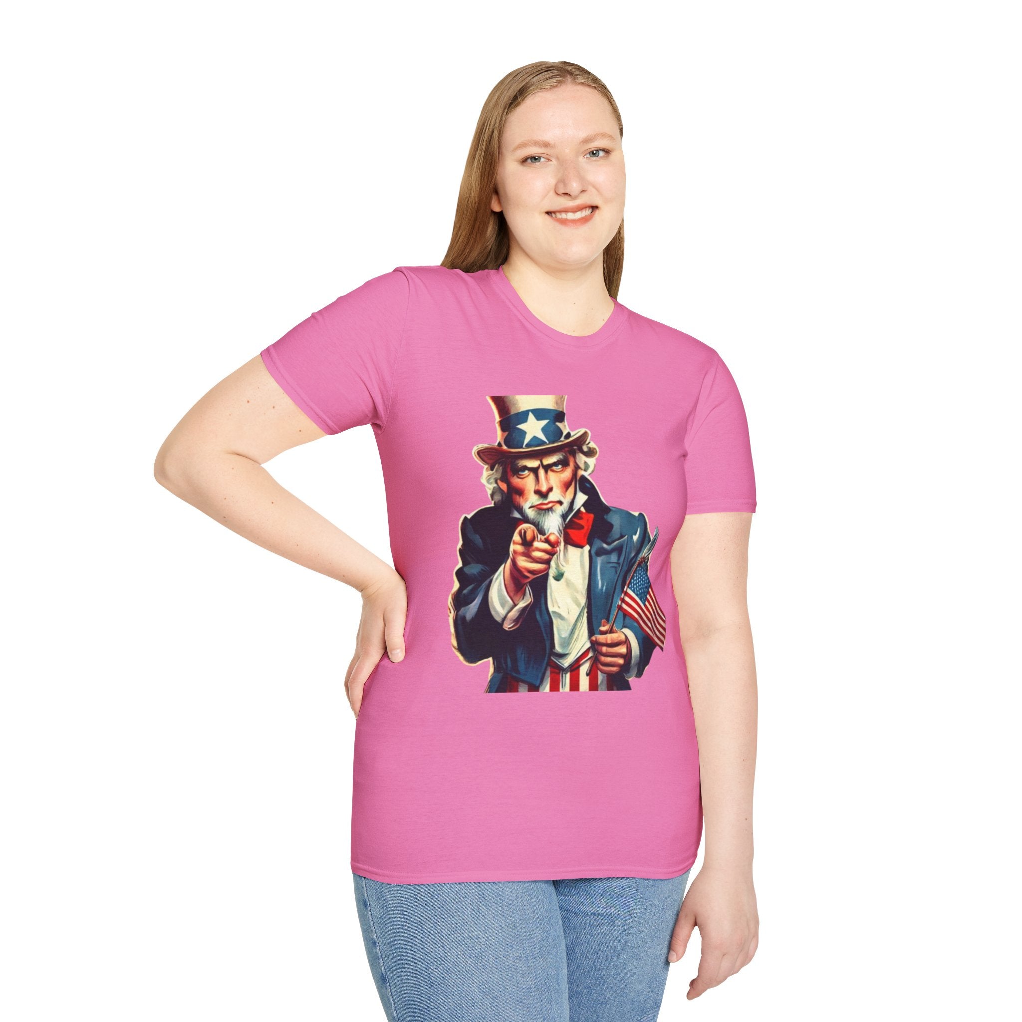 Patriotic Uncle Sam Unisex Softstyle T-Shirt