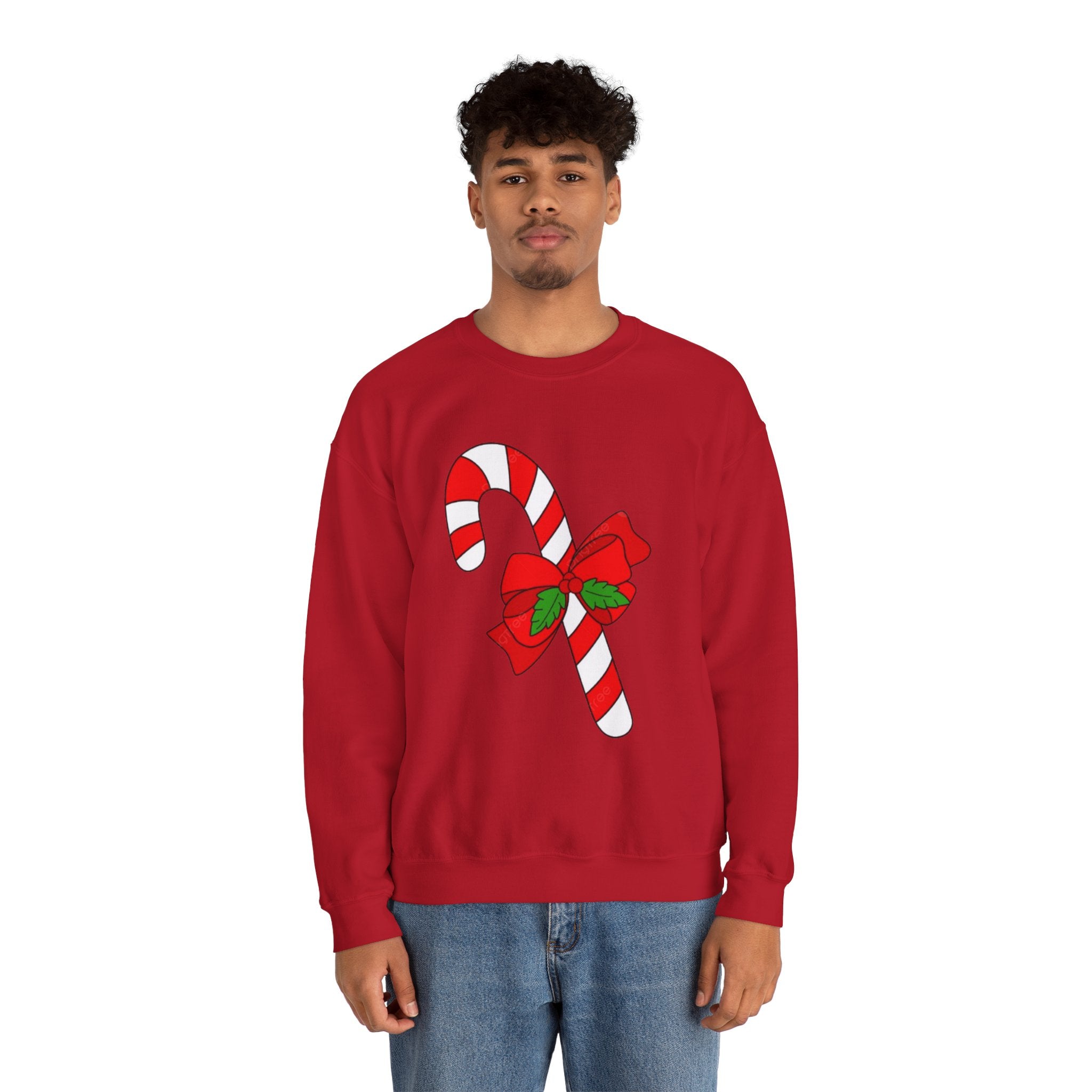 Candy Cane Holiday Unisex Heavy Blend™ Crewneck Sweatshirt