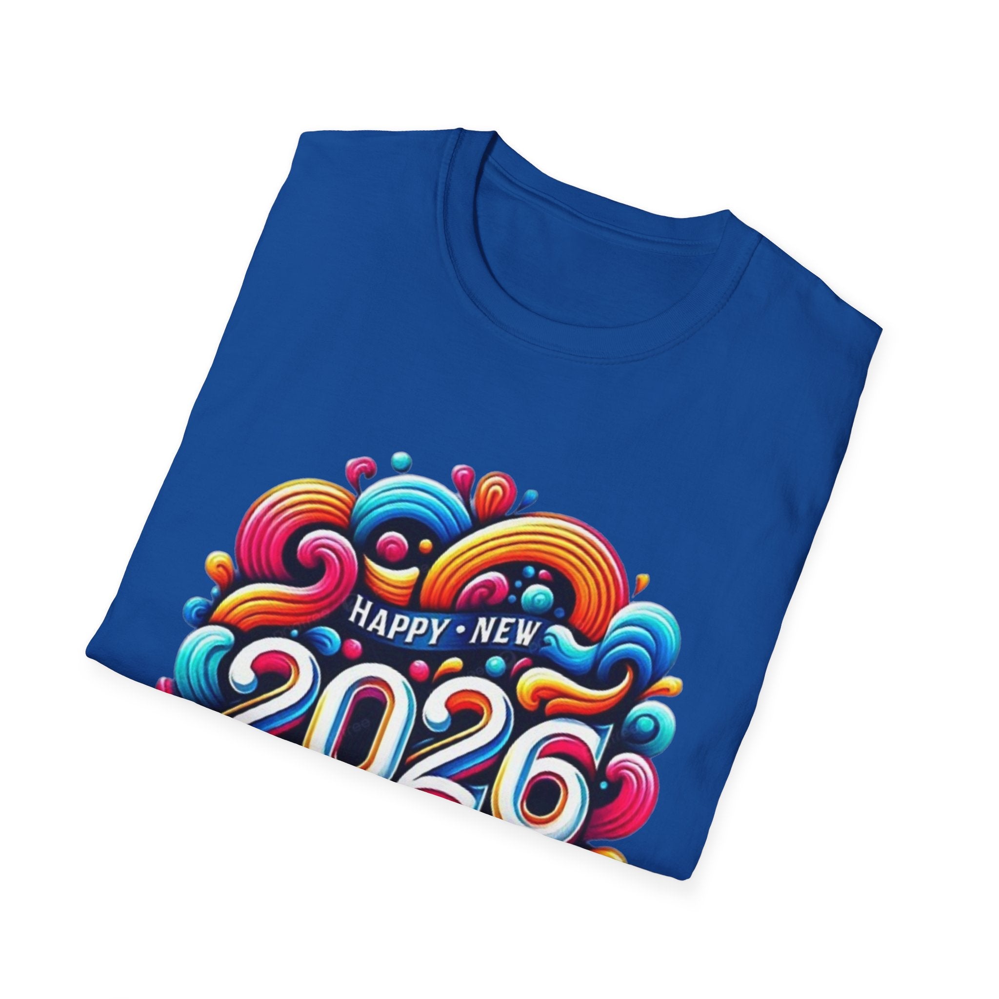 2026 Happy New Year Unisex Softstyle T-Shirt