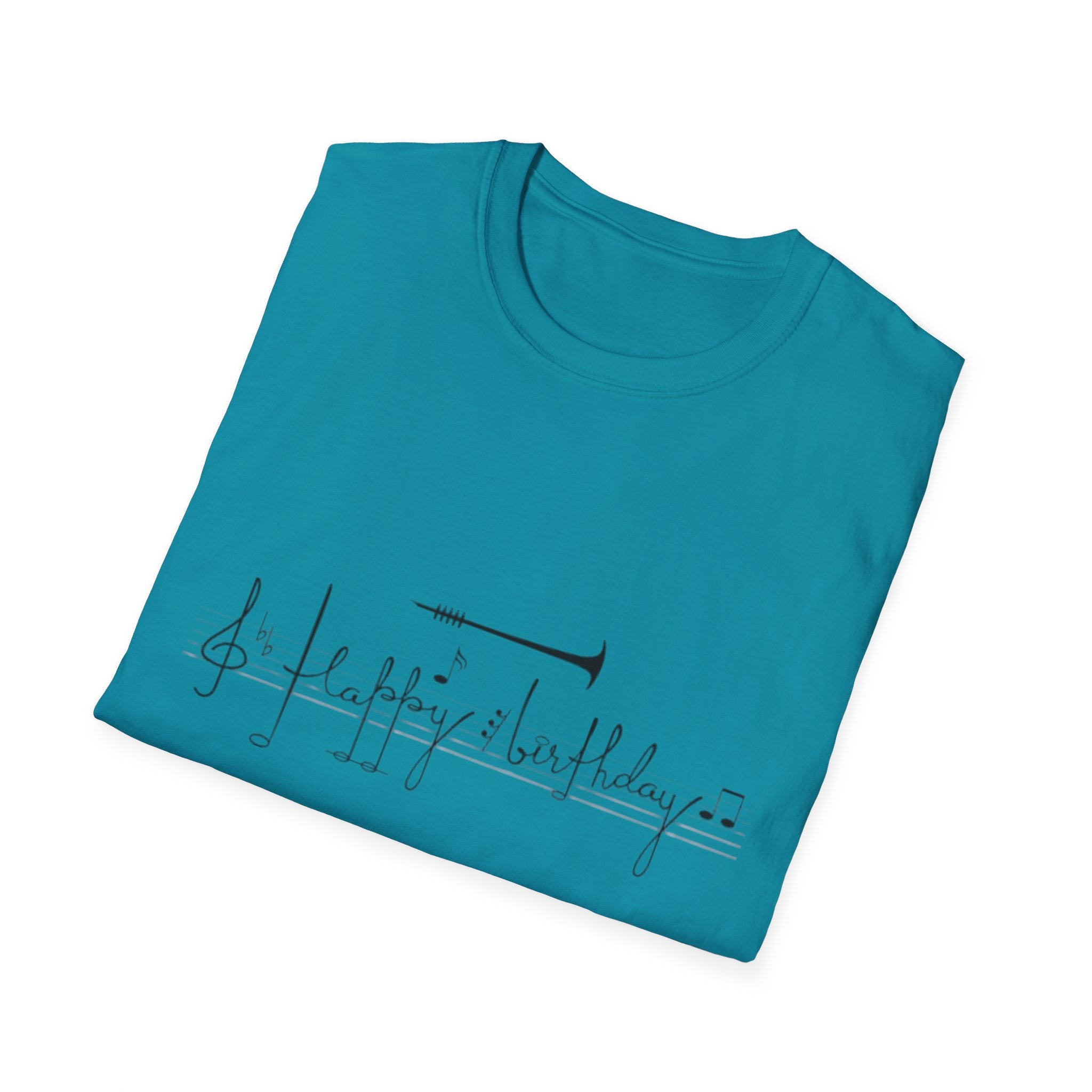 Music Note Birthday Unisex Softstyle T-Shirt-Personalize It!