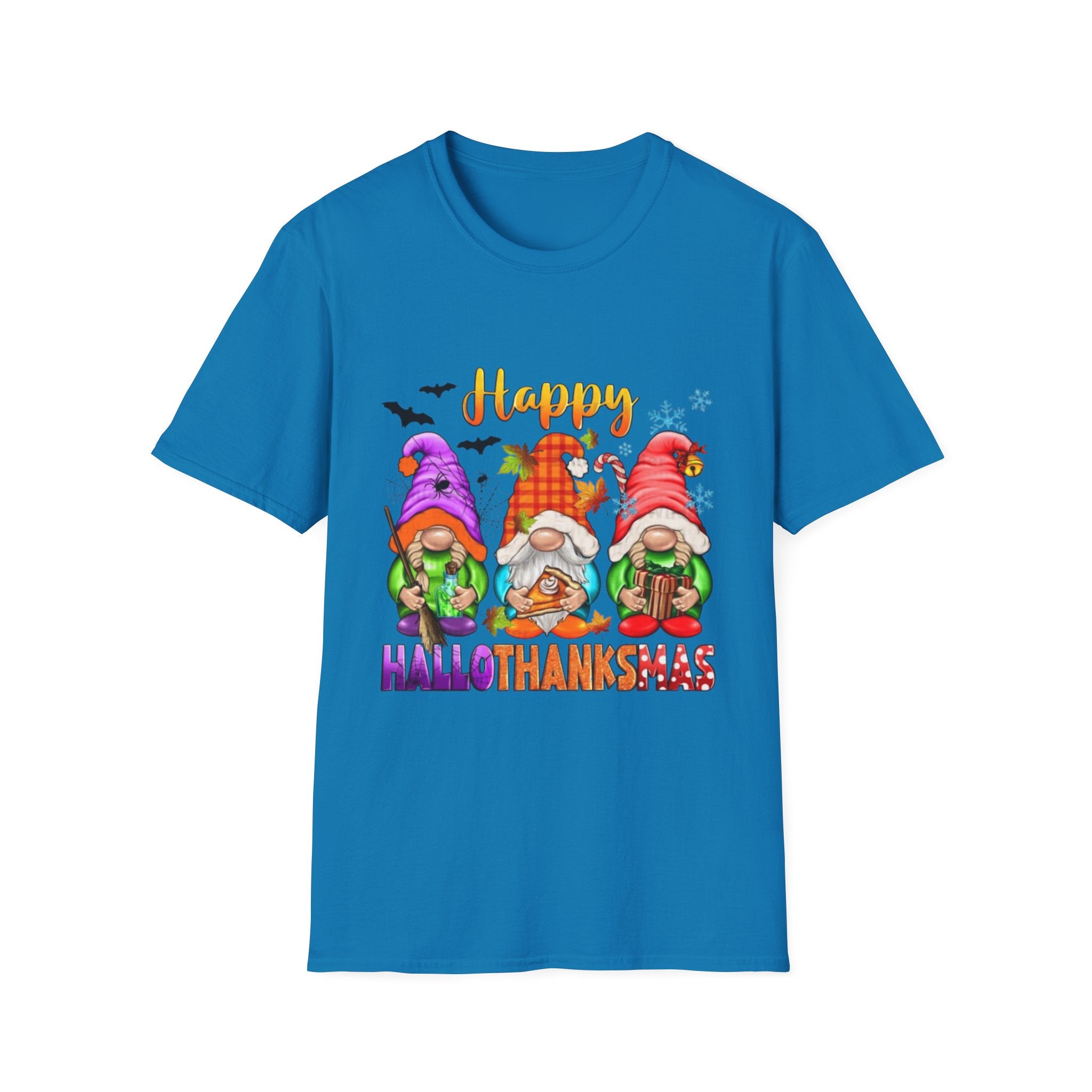 Happy Hallothanksmas Gnome Unisex Softstyle T-Shirt