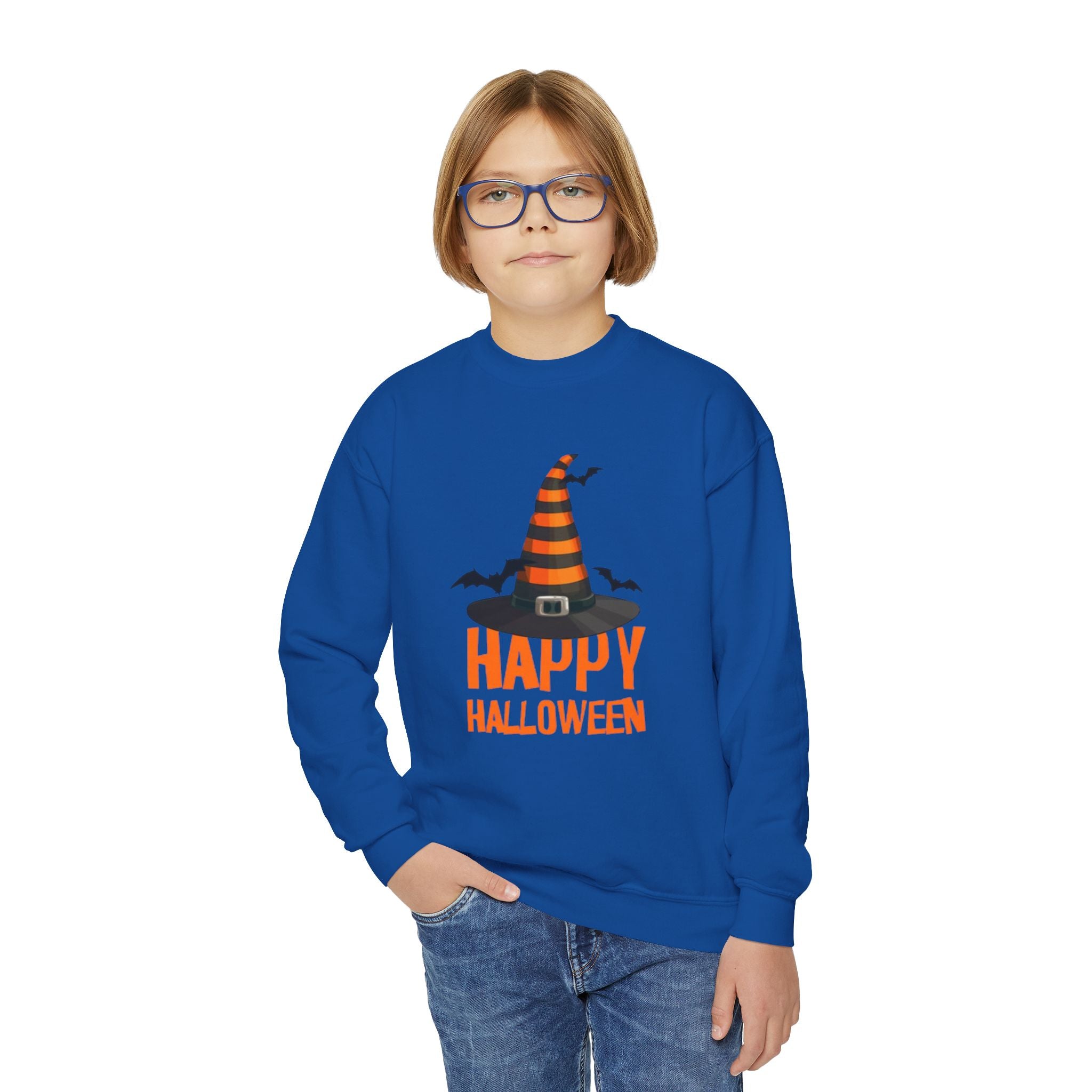 Happy Halloween Youth Crewneck Sweatshirt