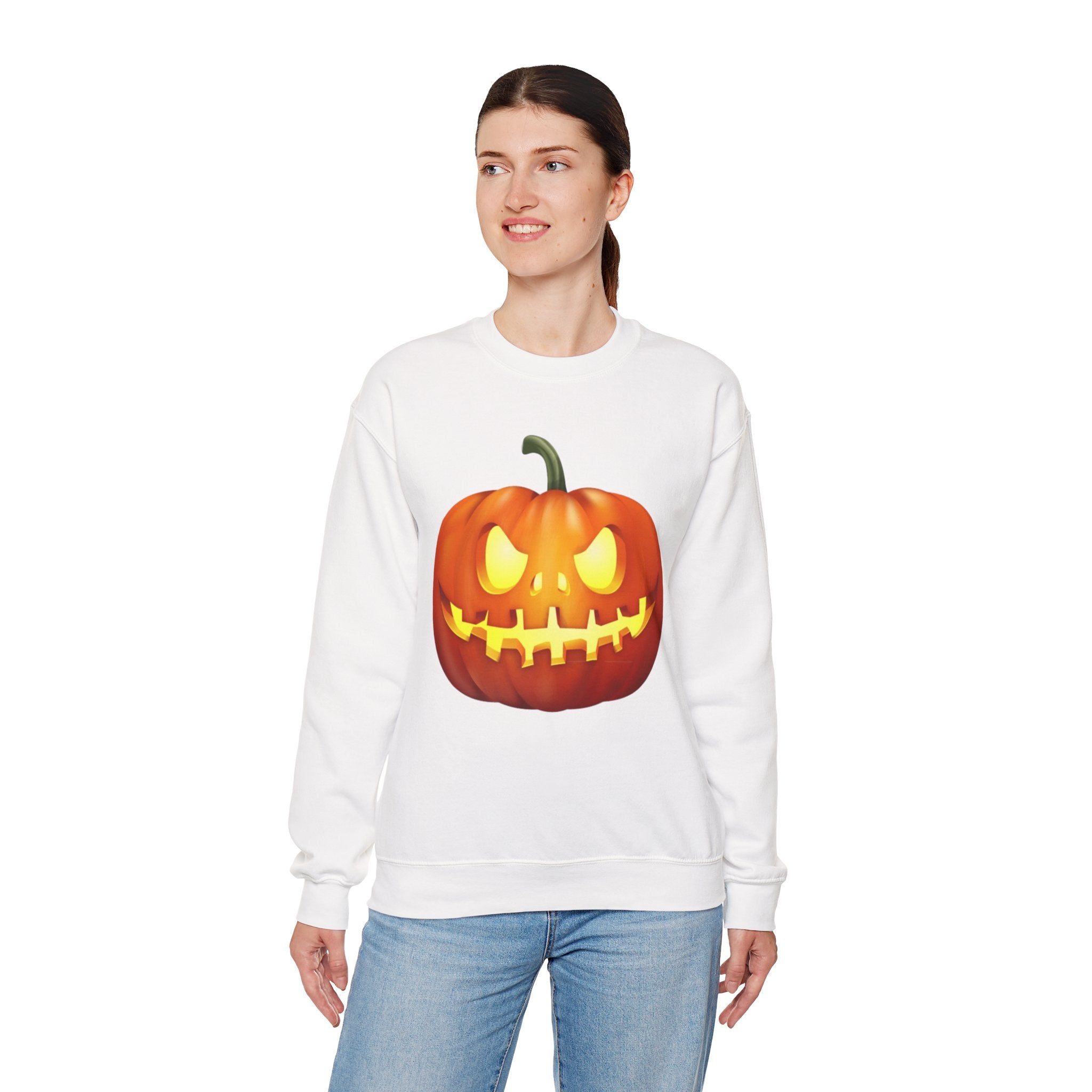 Halloween Pumpkin Unisex Heavy Blend™ Crewneck Sweatshirt