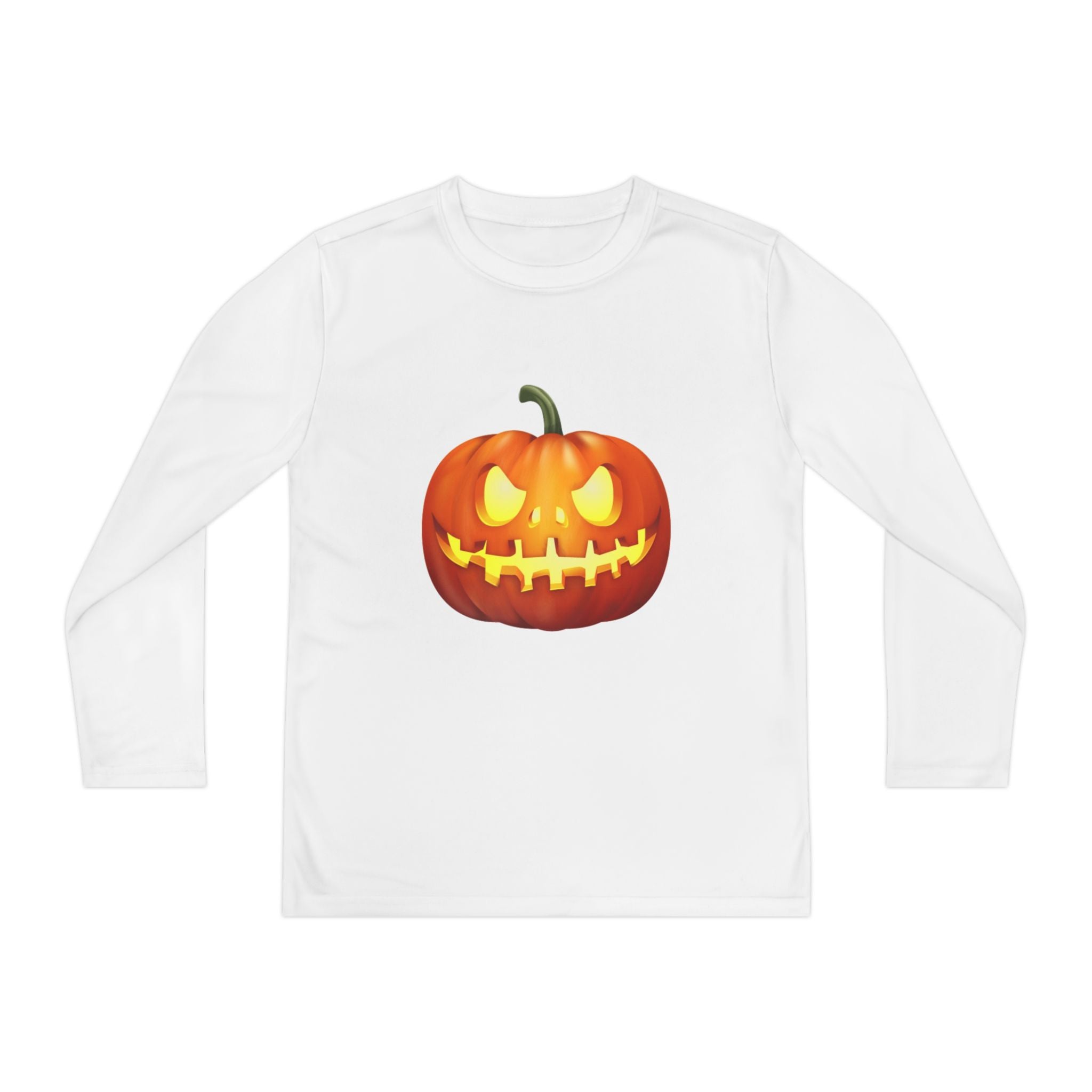 Halloween Pumpkin Youth Long Sleeve Competitor T-Shirt