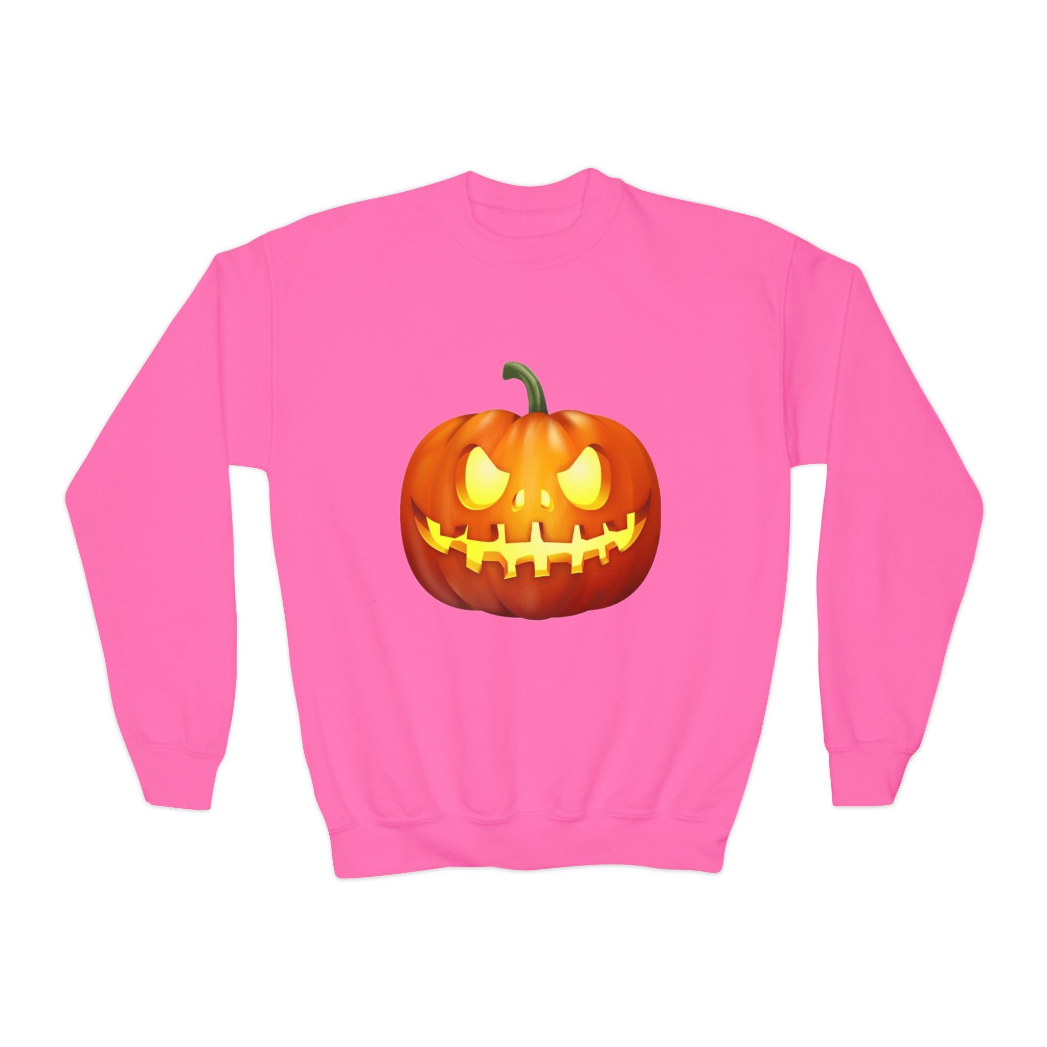 Halloween Pumpkin Youth Crewneck Sweatshirt