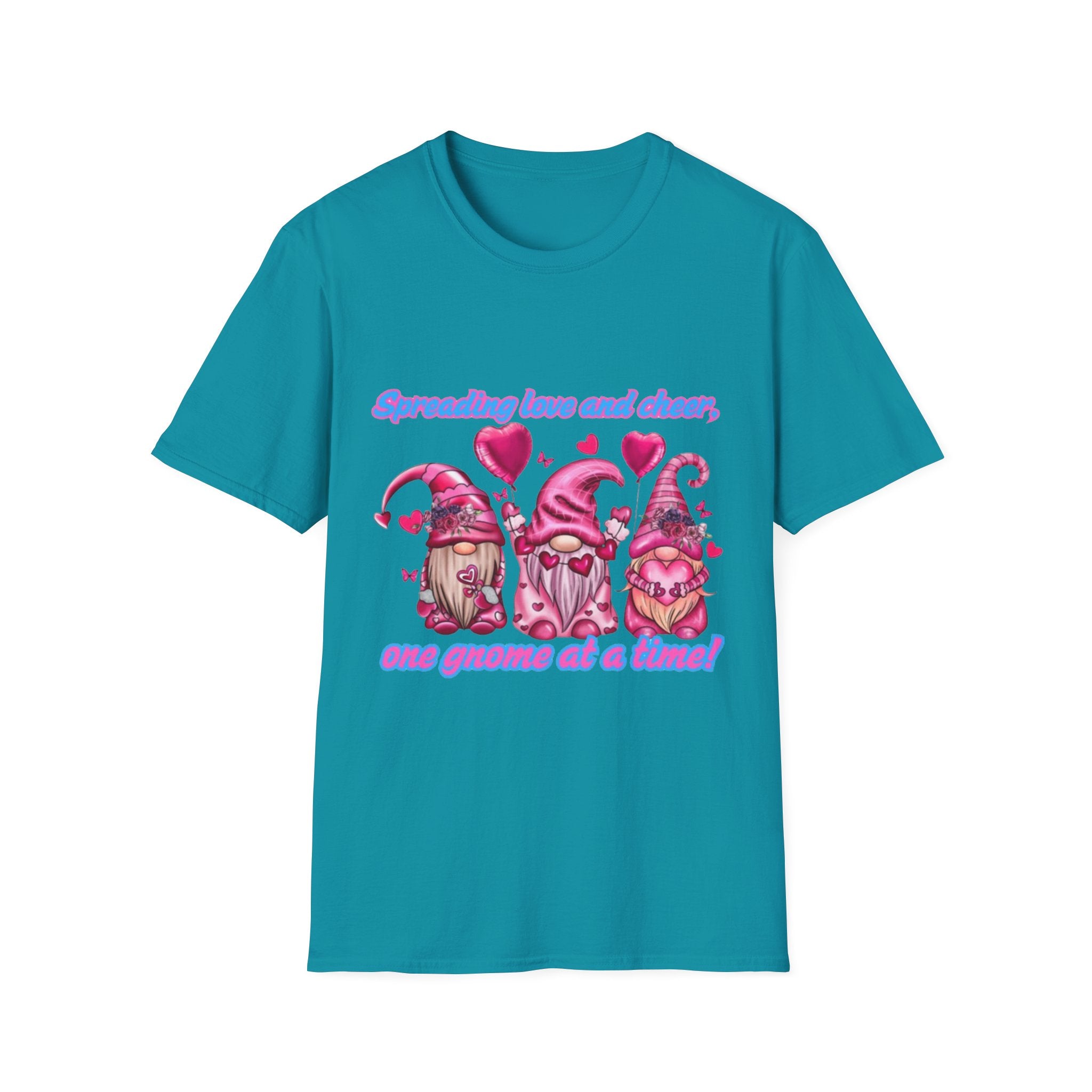 Spreading Love And Cheer One Gnome At A Time Unisex Softstyle T-Shirt