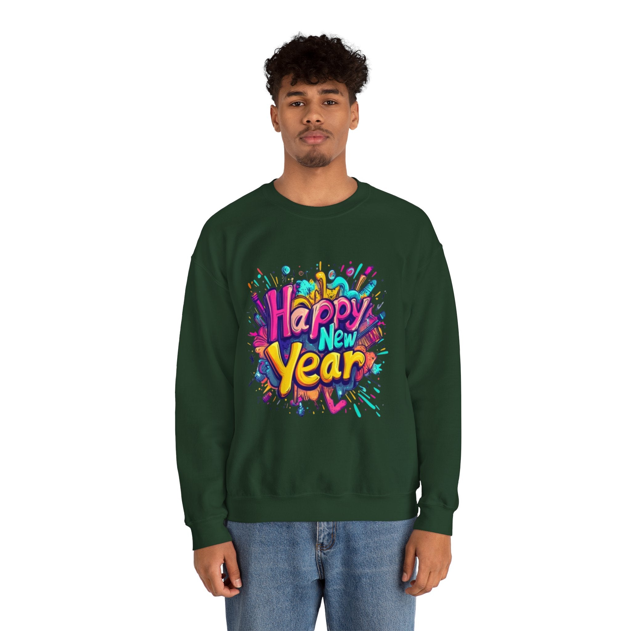 2026 Happy New Year DOUBLE SIDED Unisex Heavy Blend™ Crewneck Sweatshirt