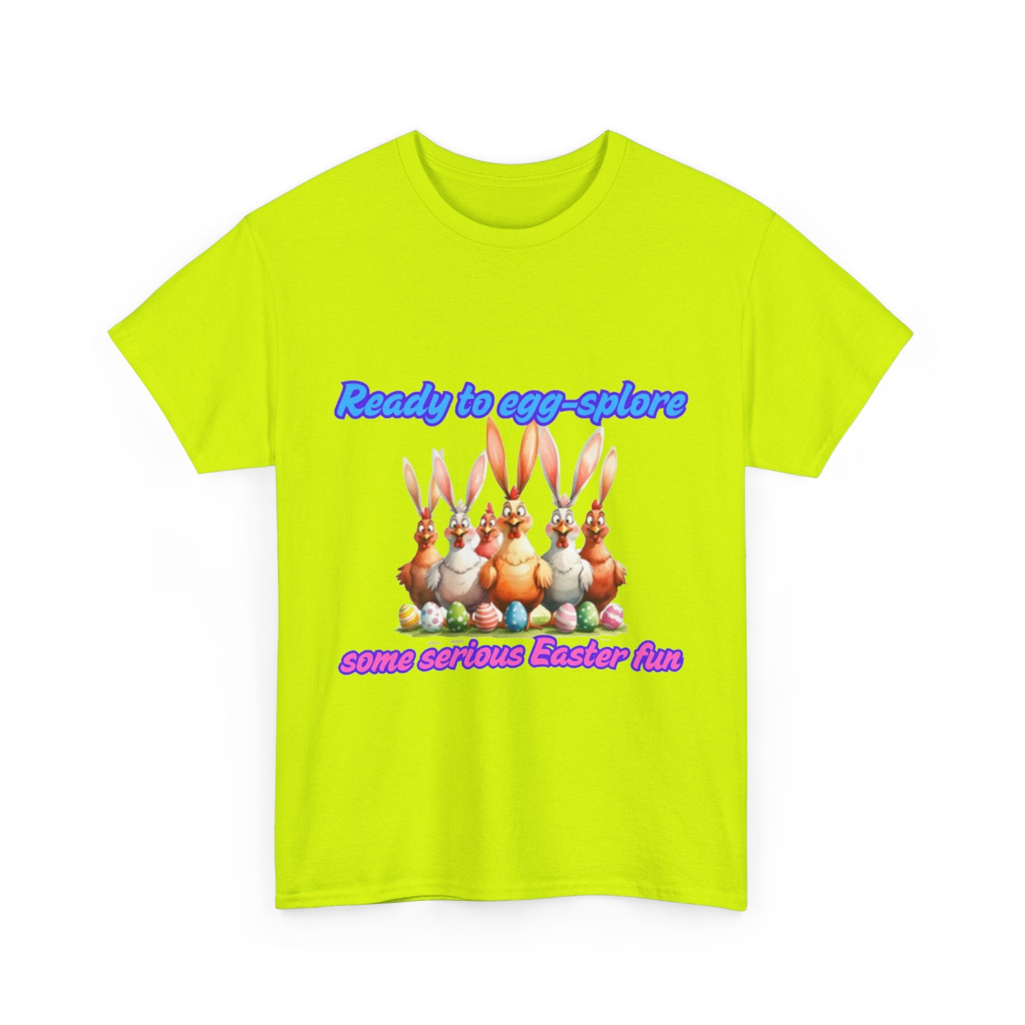 Ready To Egg-splore Some Serious Easter Fun Unisex Heavy Cotton T-Shirt
