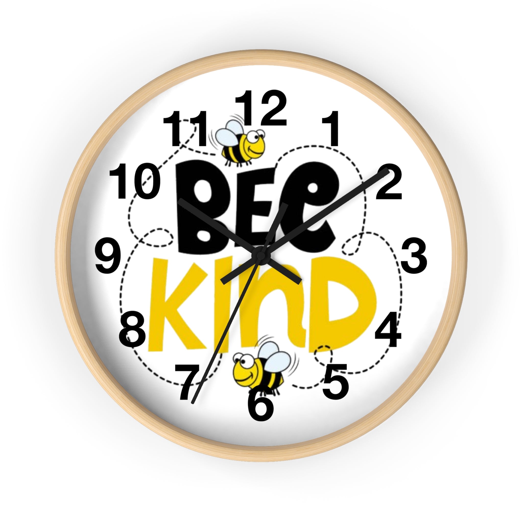 Bee Kind Inspirational Wall Clock