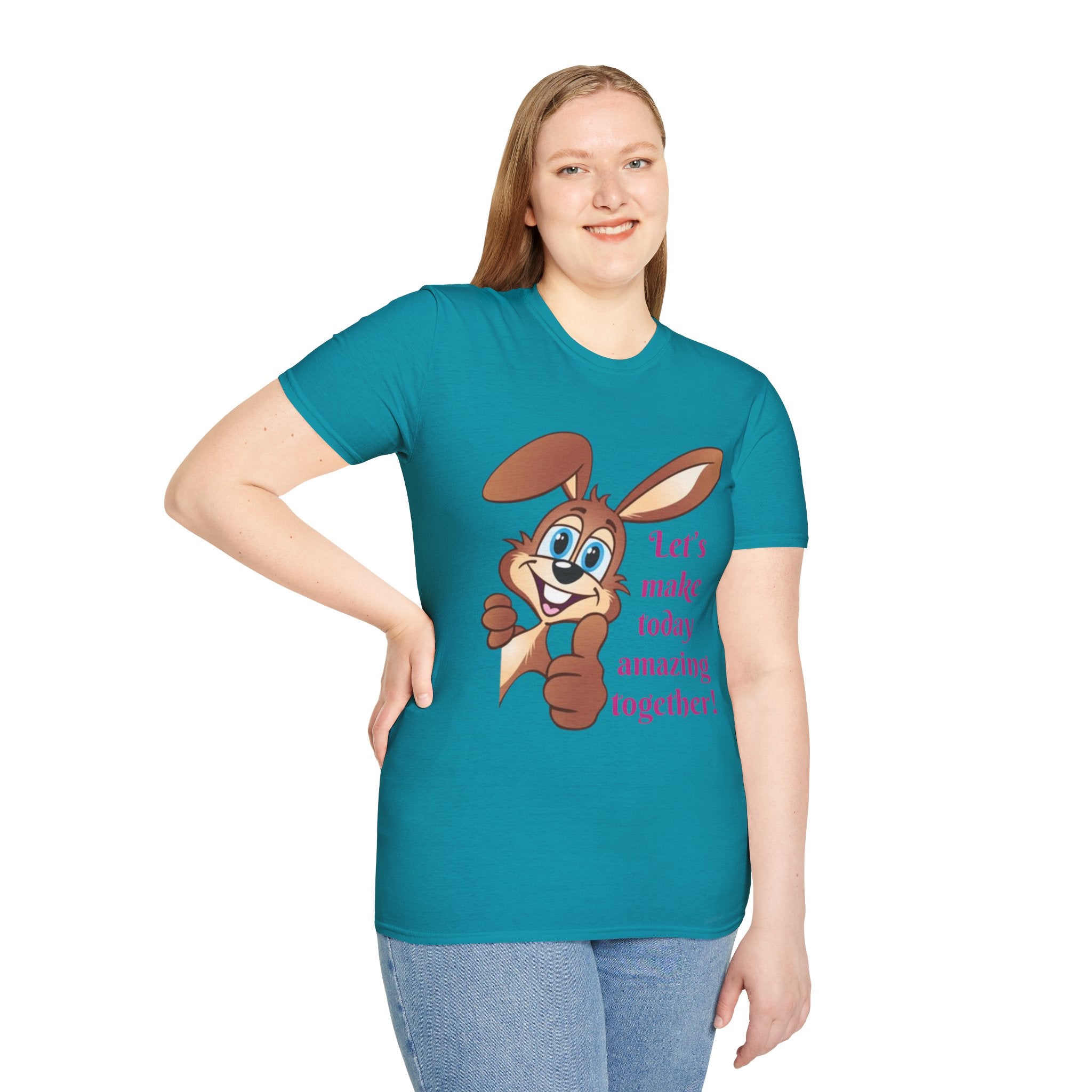 Let's make Today Amazing Together Bunny Unisex Softstyle T-Shirt