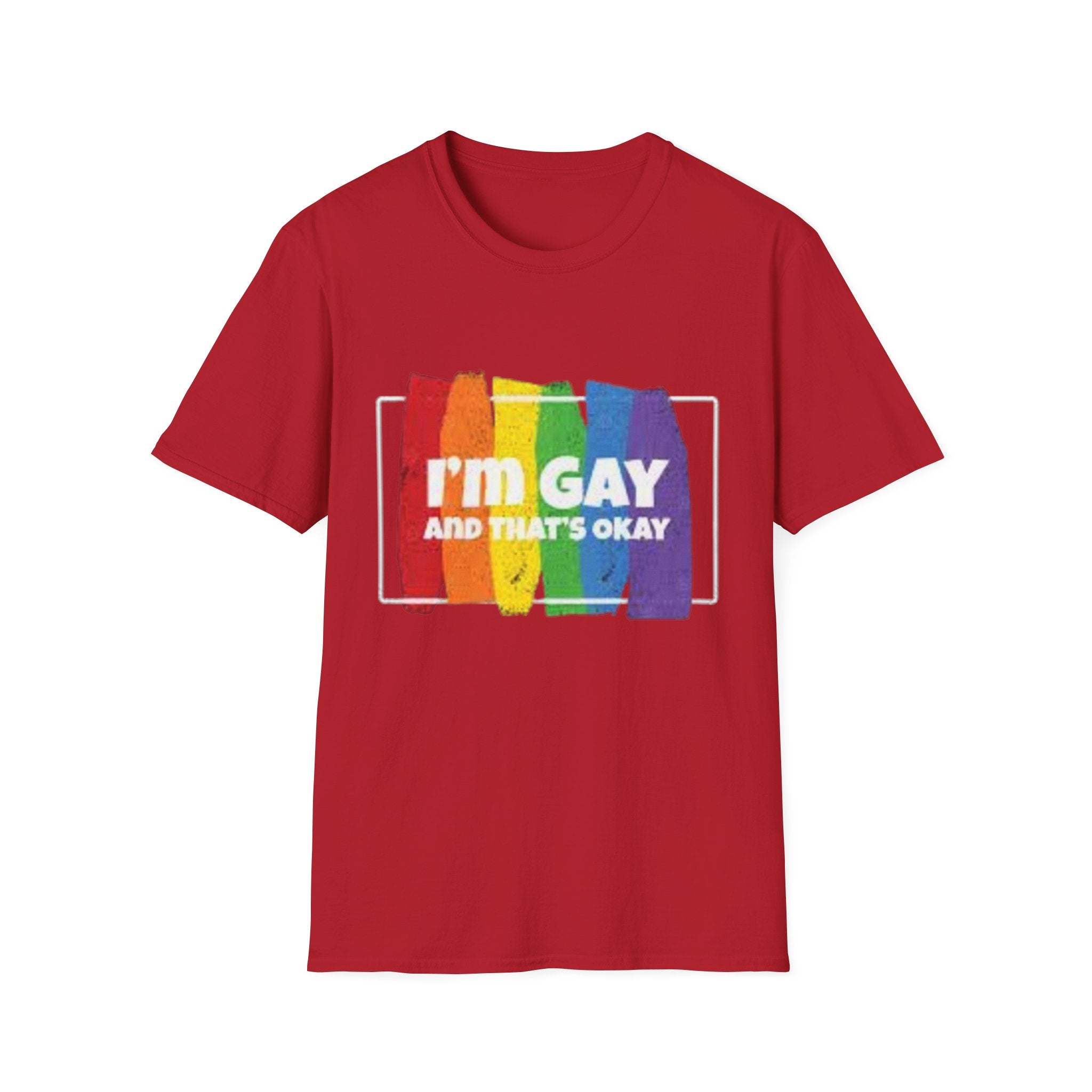 I'm GAY And That's Okay Unisex Softstyle T-Shirt