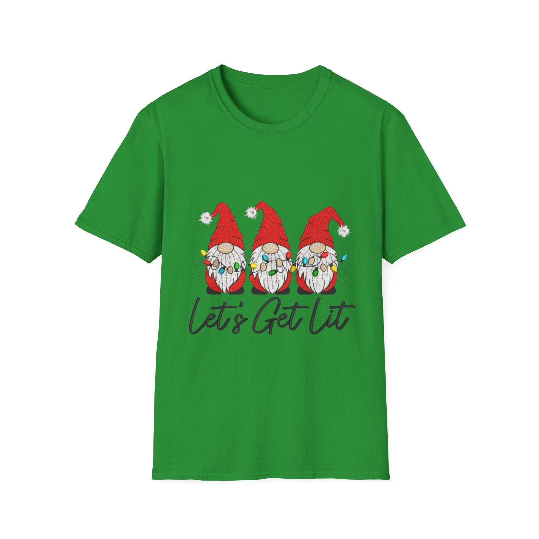 Let's Get Lit Gnome Unisex Softstyle T-Shirt