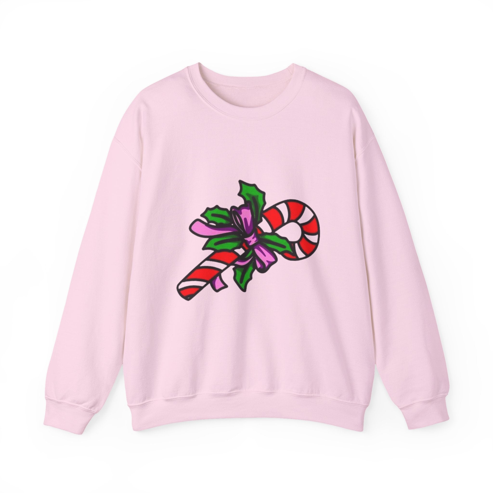 Festive Candy Cane Unisex Heavy Blend™ Crewneck Sweatshirt
