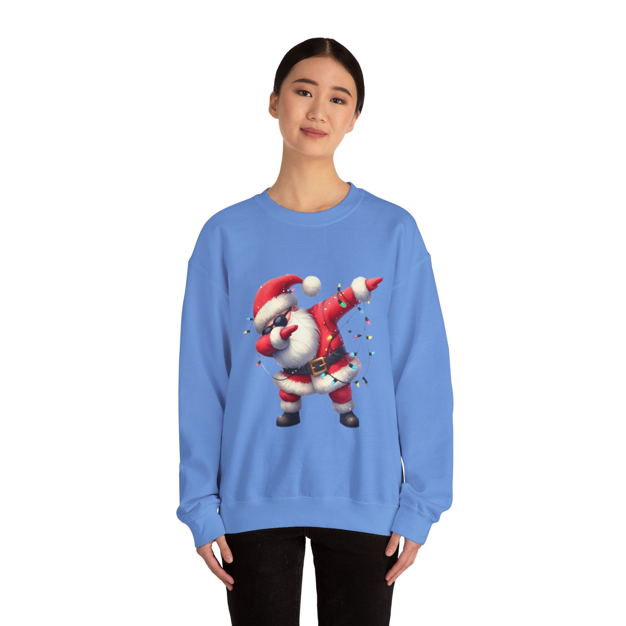 Santa Dabbing Unisex Heavy Blend™ Crewneck Sweatshirt