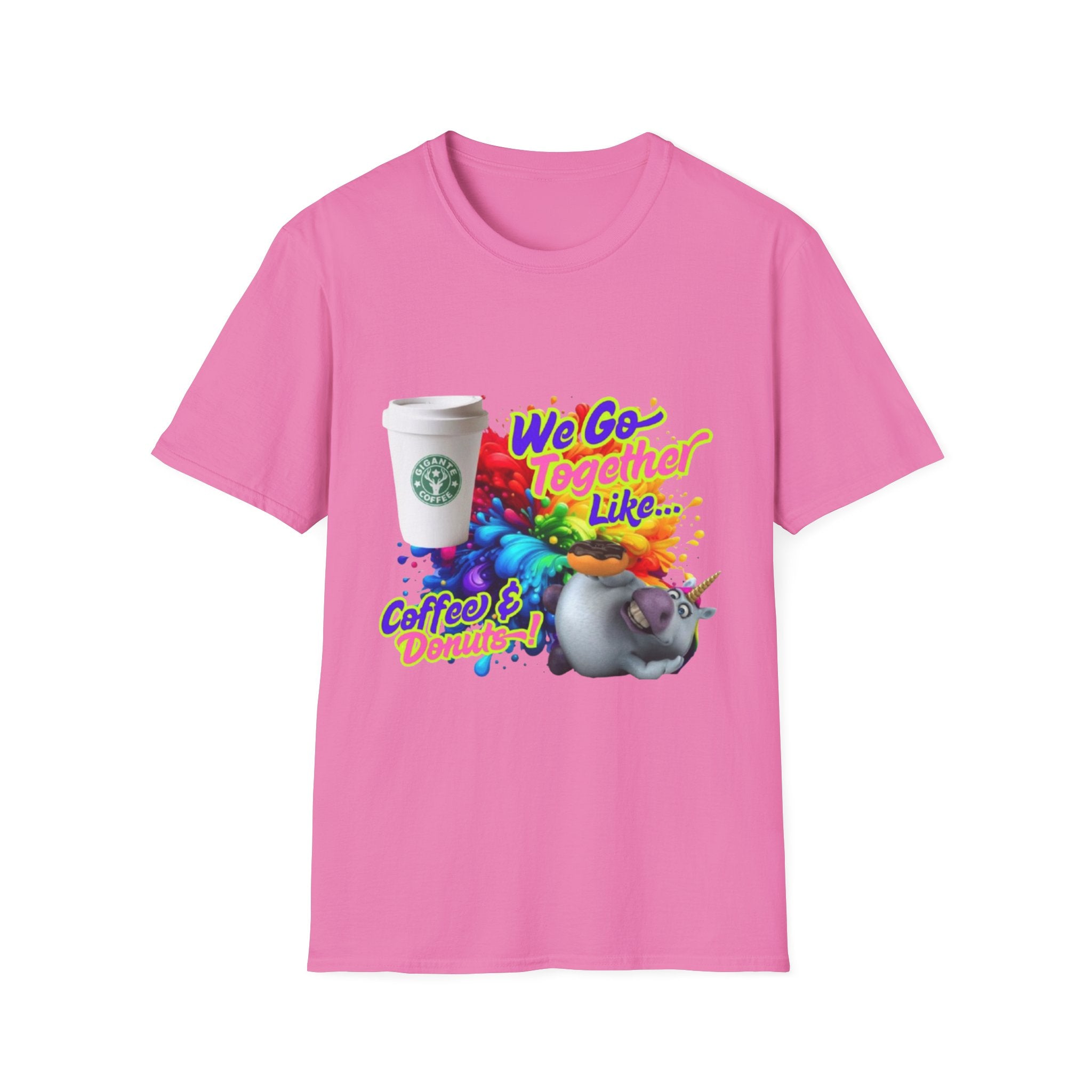 We Go Together Like Coffee & Donuts Unisex Softstyle T-Shirt