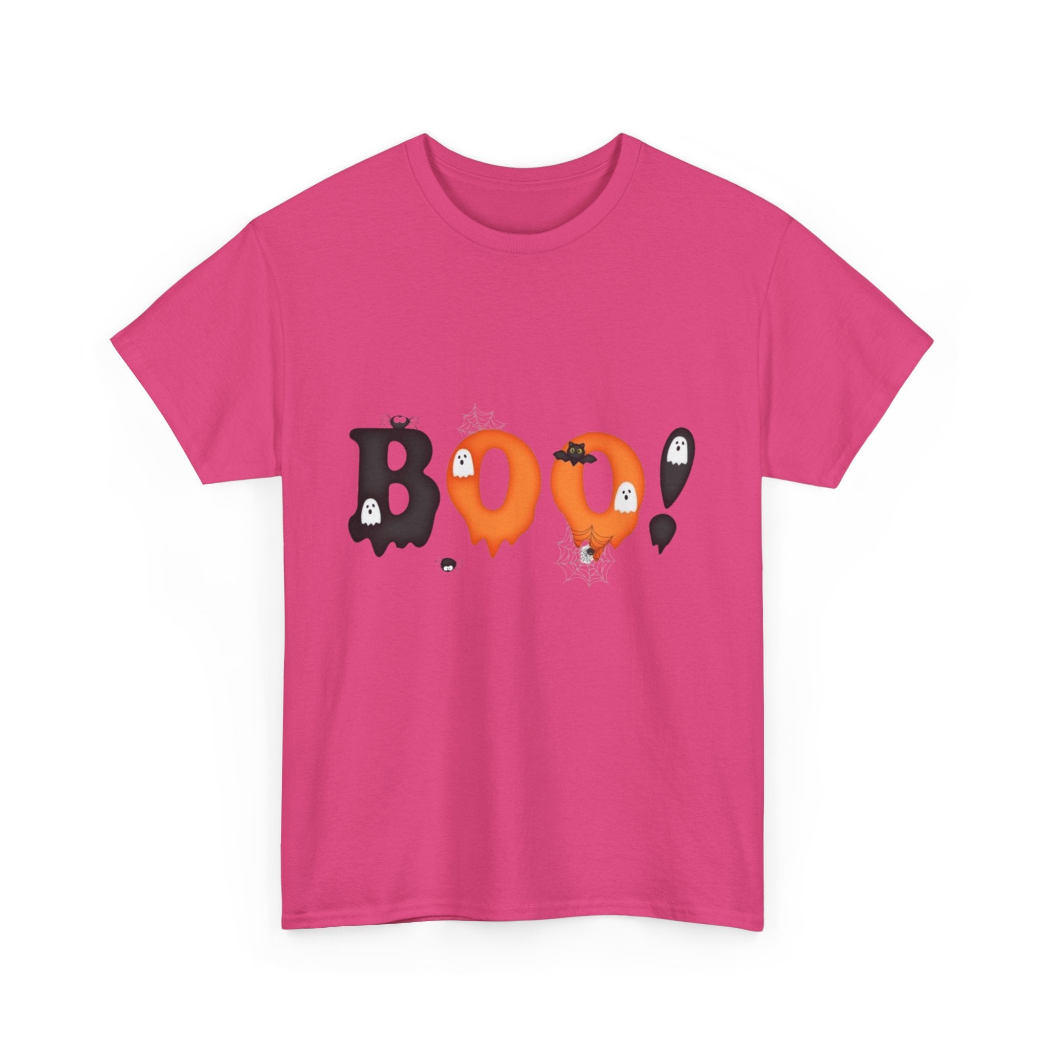 Halloween BOO! Unisex Short Sleeve Heavy Cotton T-Shirt