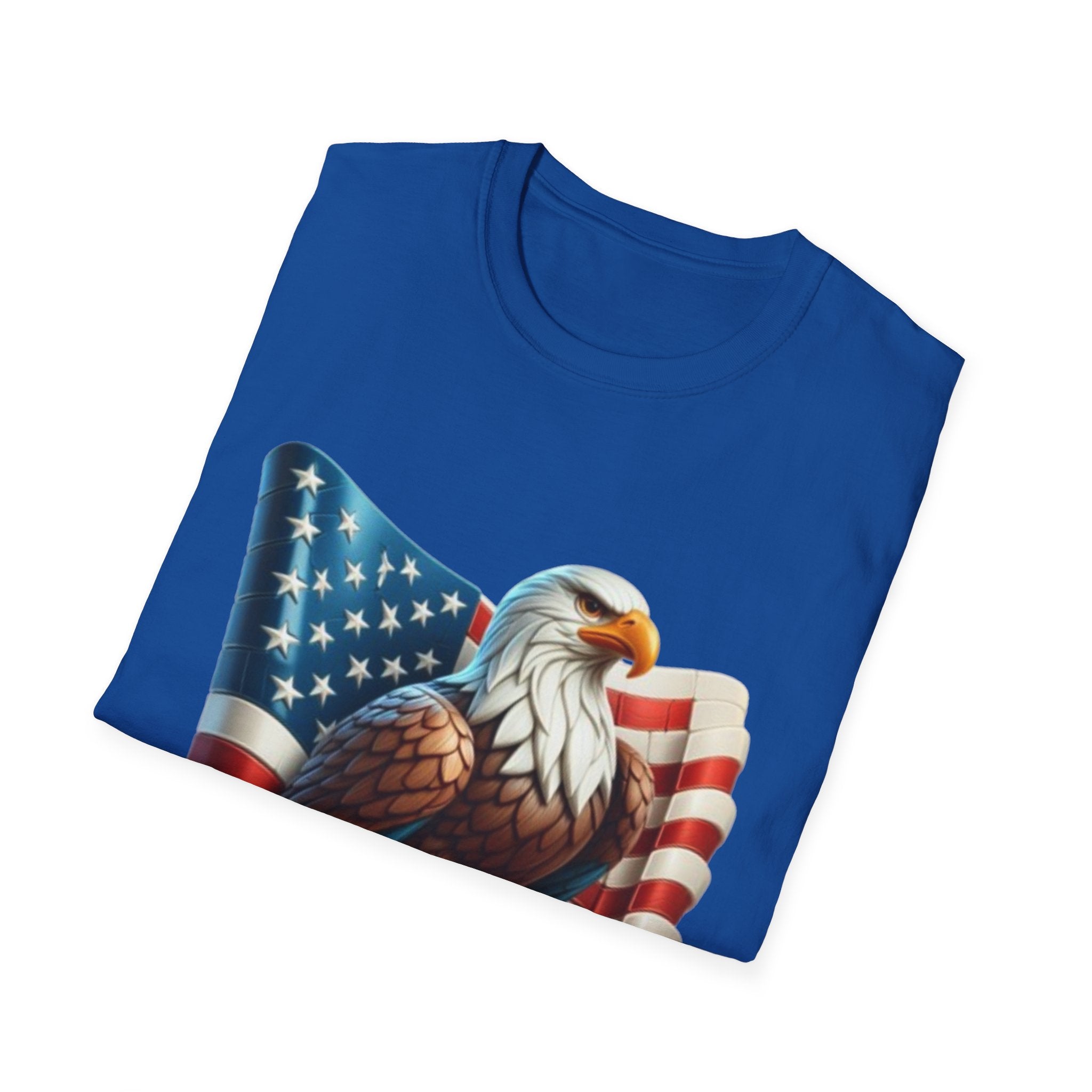 Patriotic Eagle Unisex Softstyle T-Shirt
