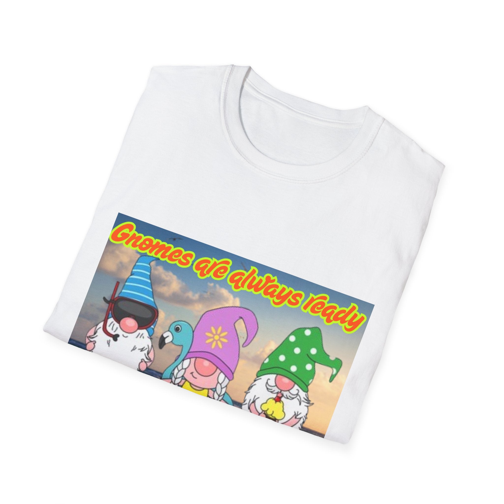 Gnomes Are Always Ready For Summer Fun! Unisex Softstyle T-Shirt