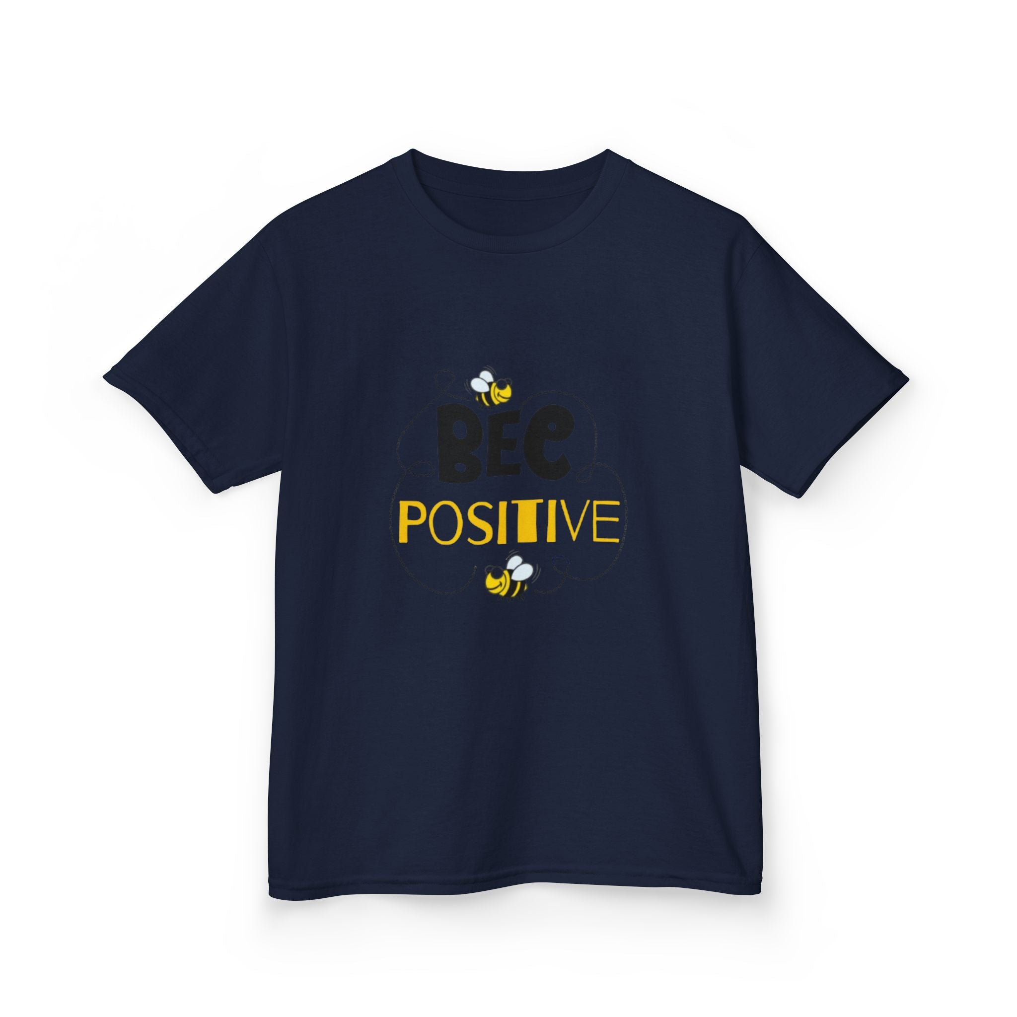Bee Positive Kids Heavy Cotton T-Shirt