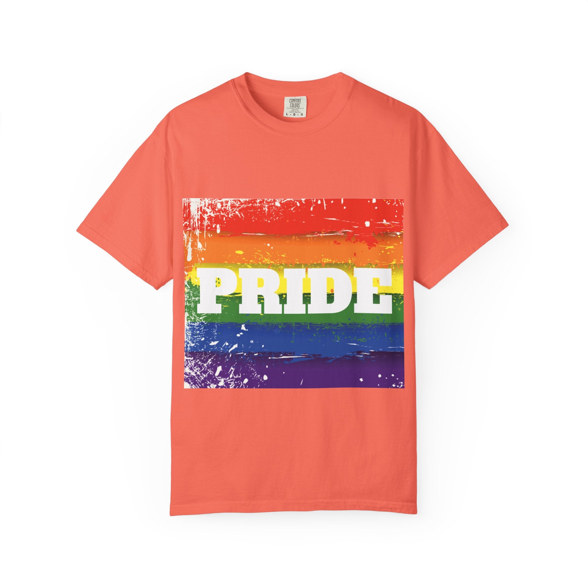 Pride Rainbow Unisex Garment-Dyed T-Shirt