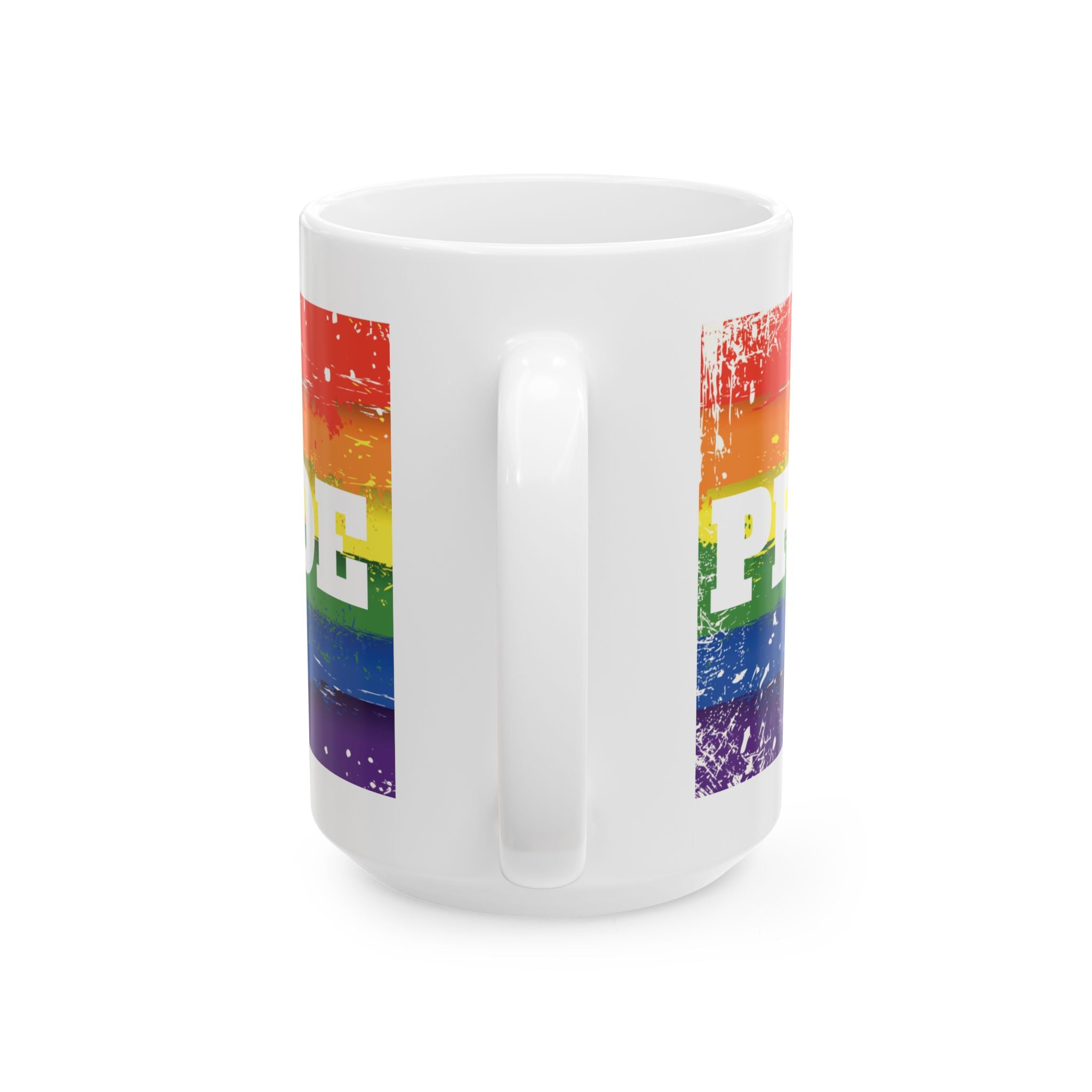 Pride Rainbow Ceramic 11/15 oz Mug