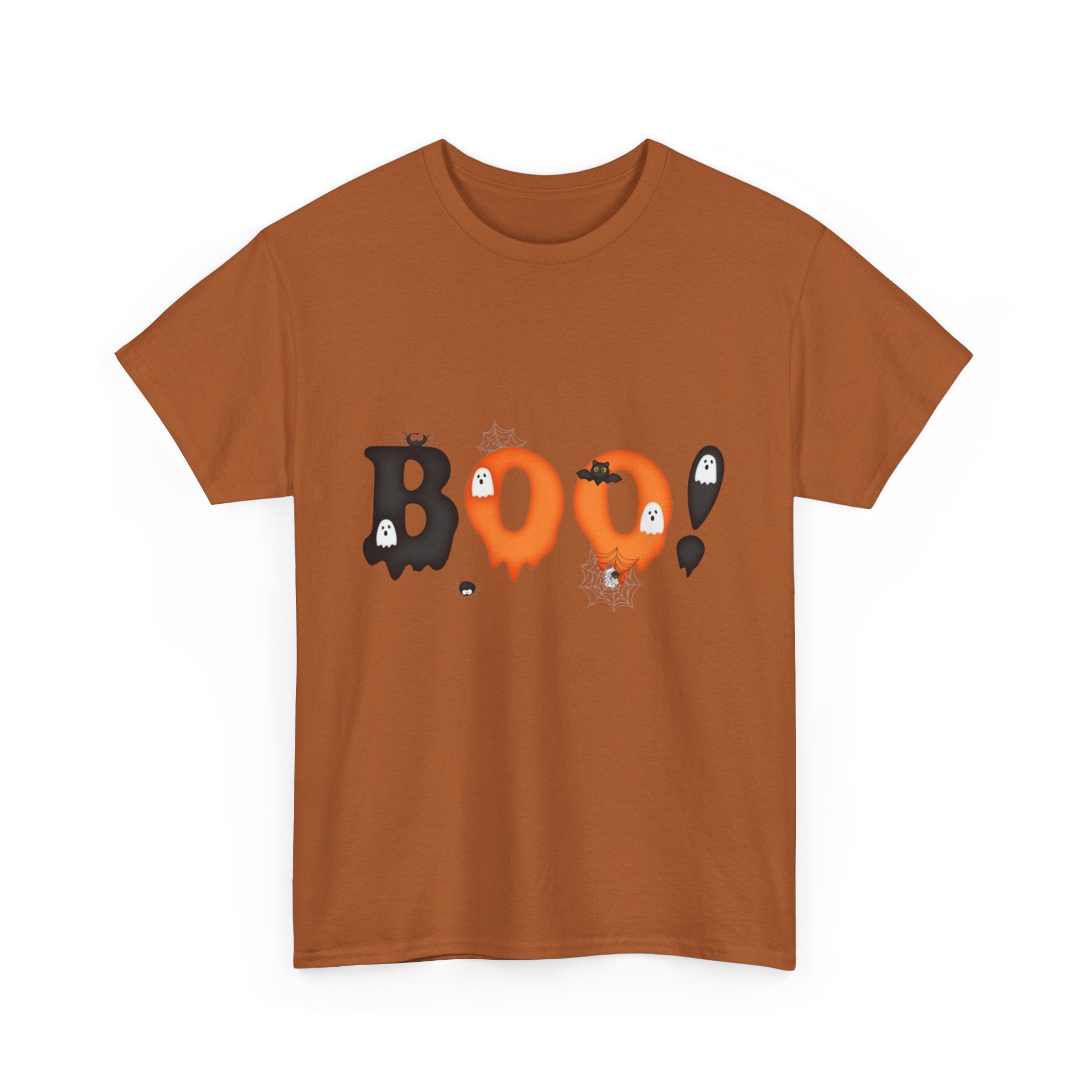Halloween BOO! Unisex Short Sleeve Heavy Cotton T-Shirt