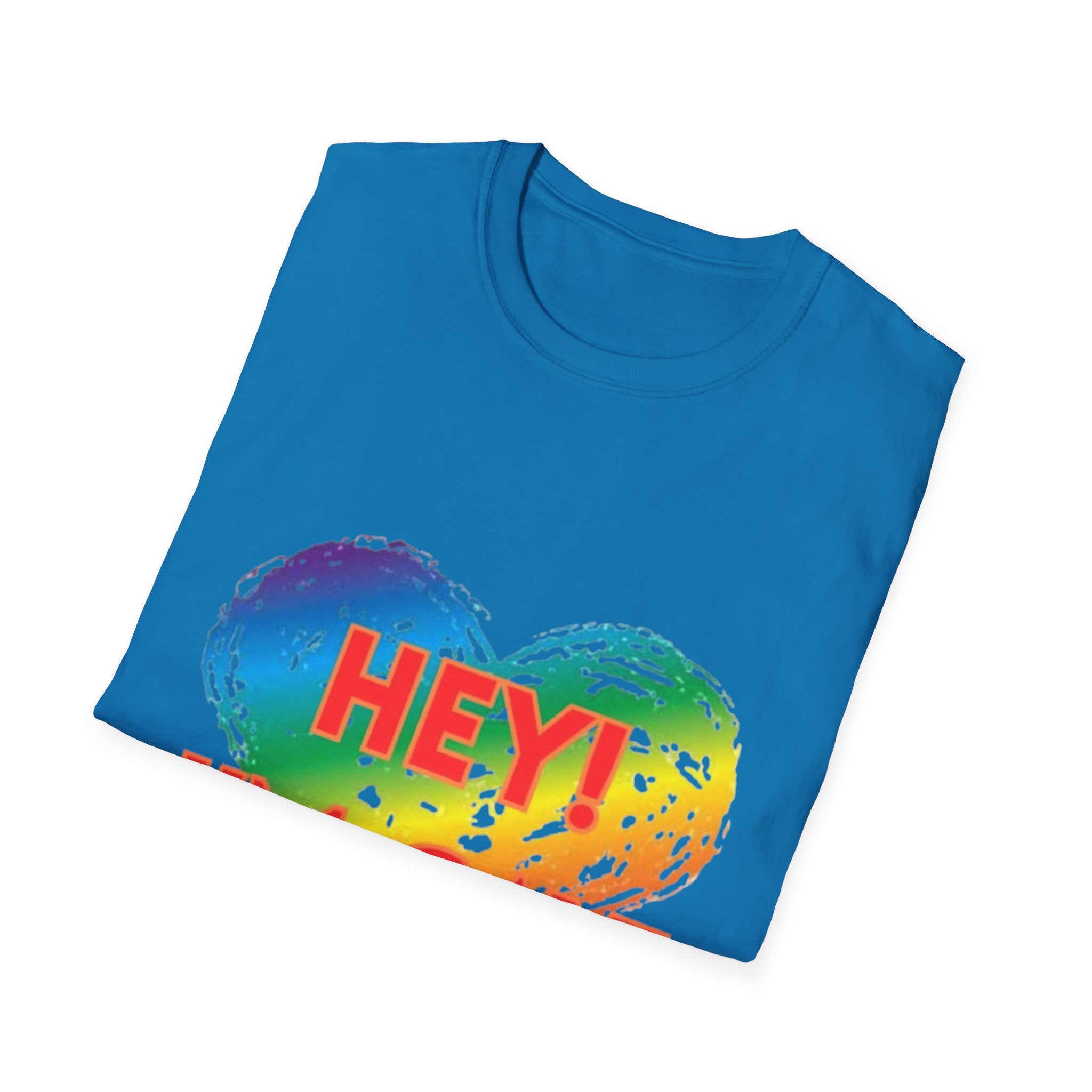 Hey I'm Gay! Unisex Softstyle T-Shirt